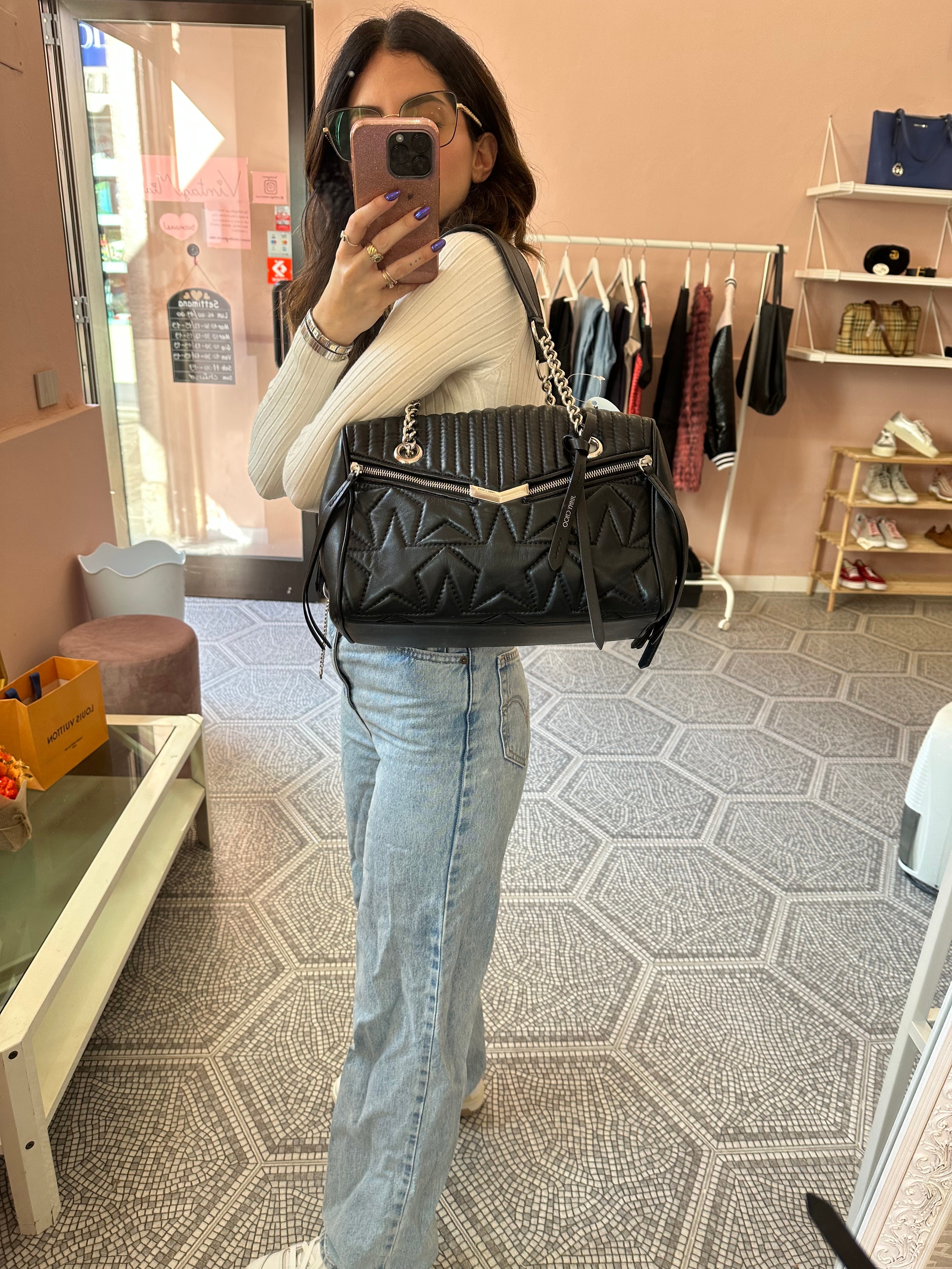 Borsa Jimmy Choo bauletto stelle