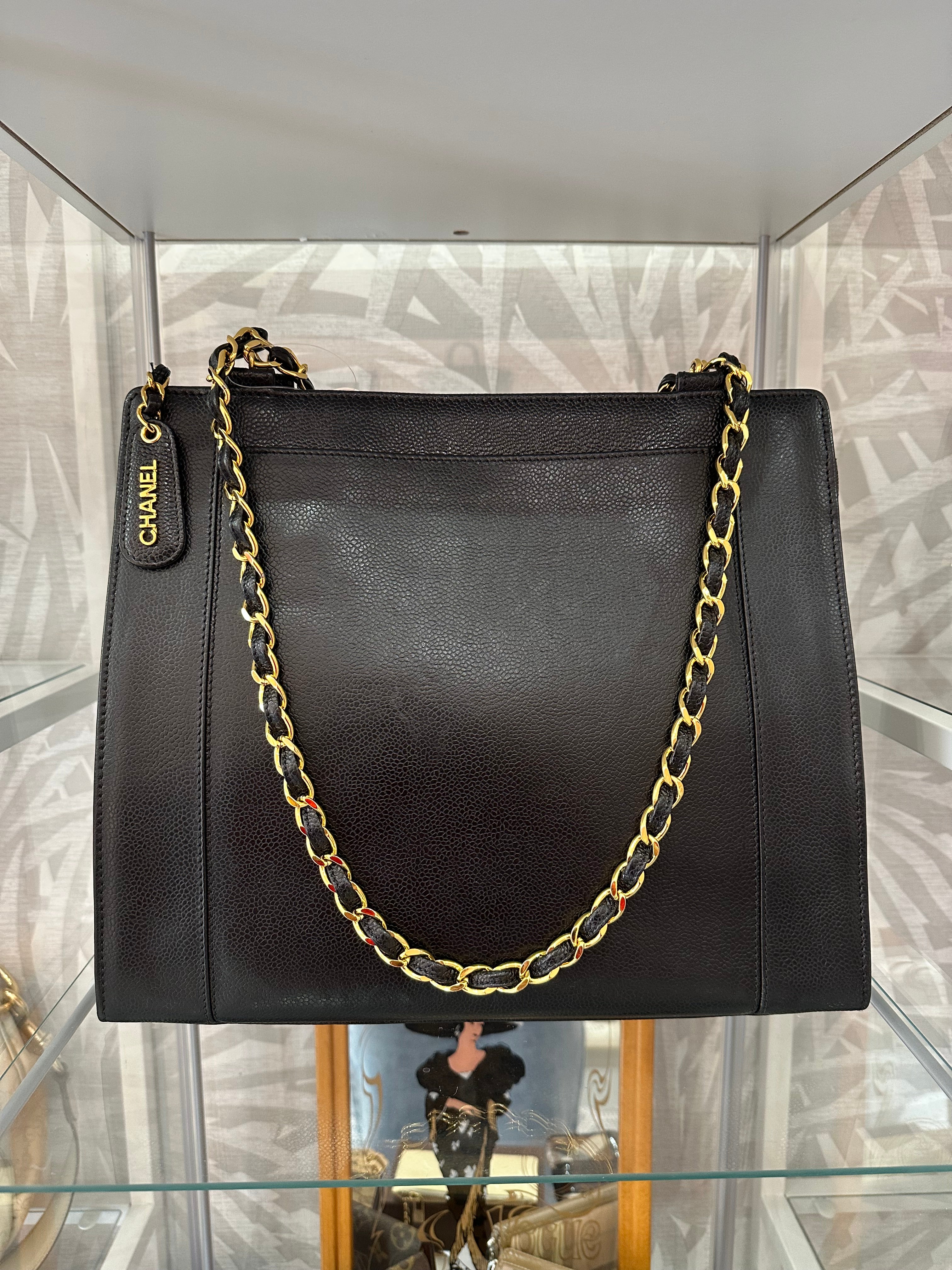 Borsa Chanel shopper tote vintage