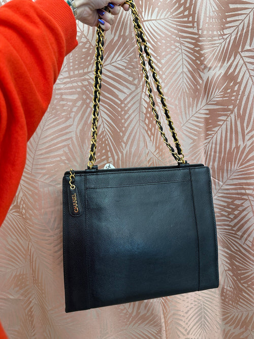 Borsa Chanel shopper tote vintage