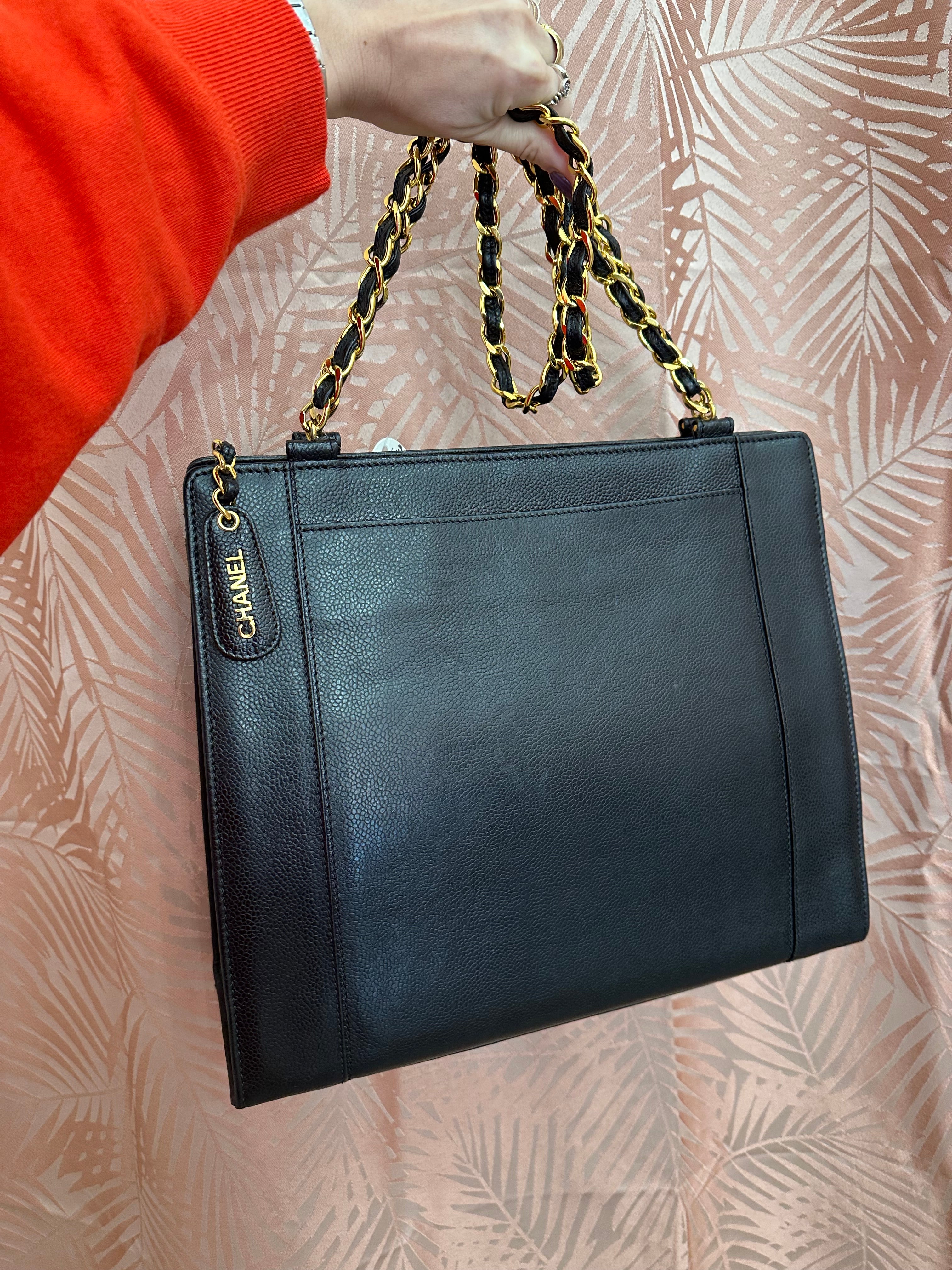 Borsa Chanel shopper tote vintage