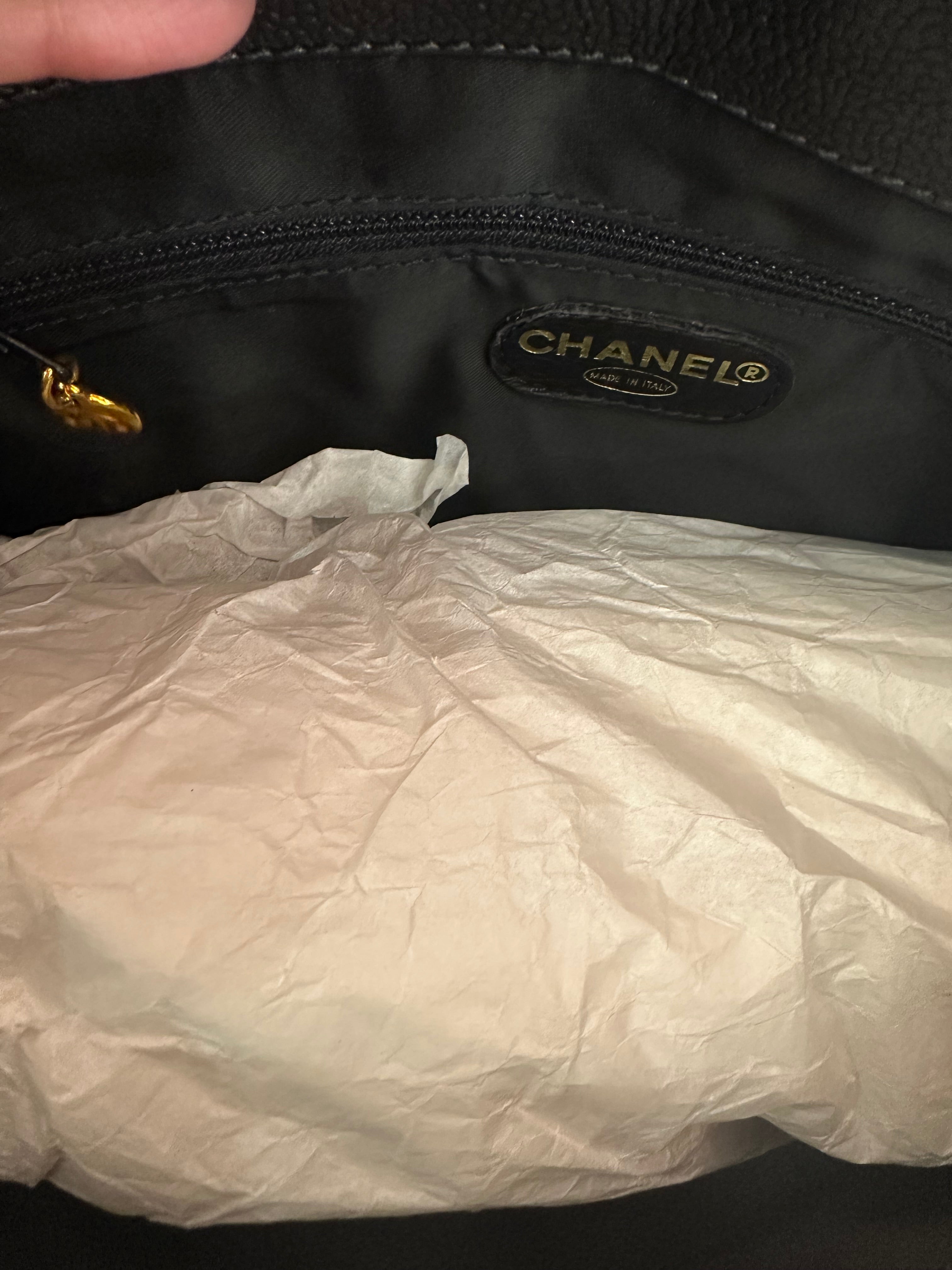 Borsa Chanel shopper tote vintage