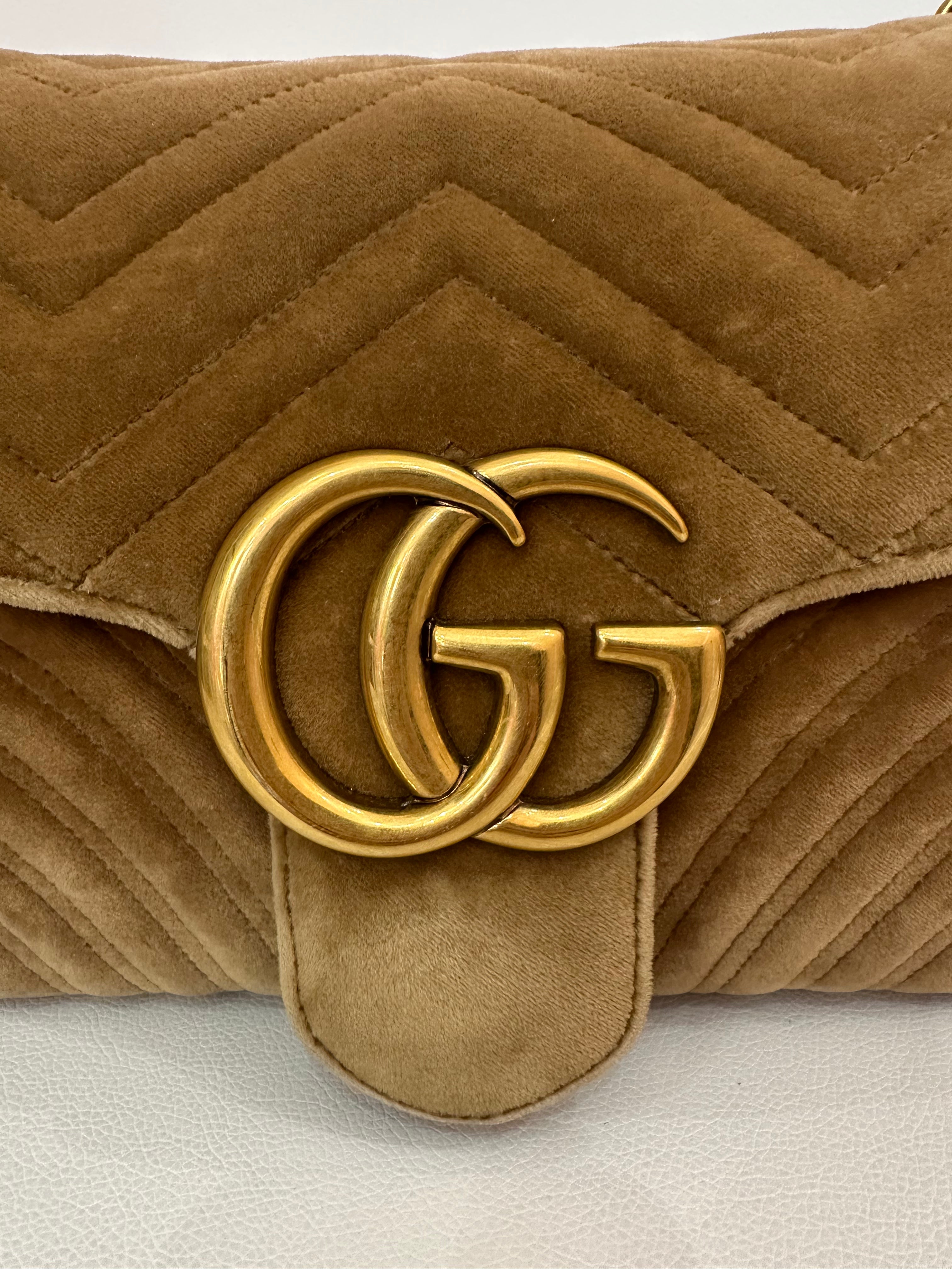 Borsa Gucci Marmont big size velluto