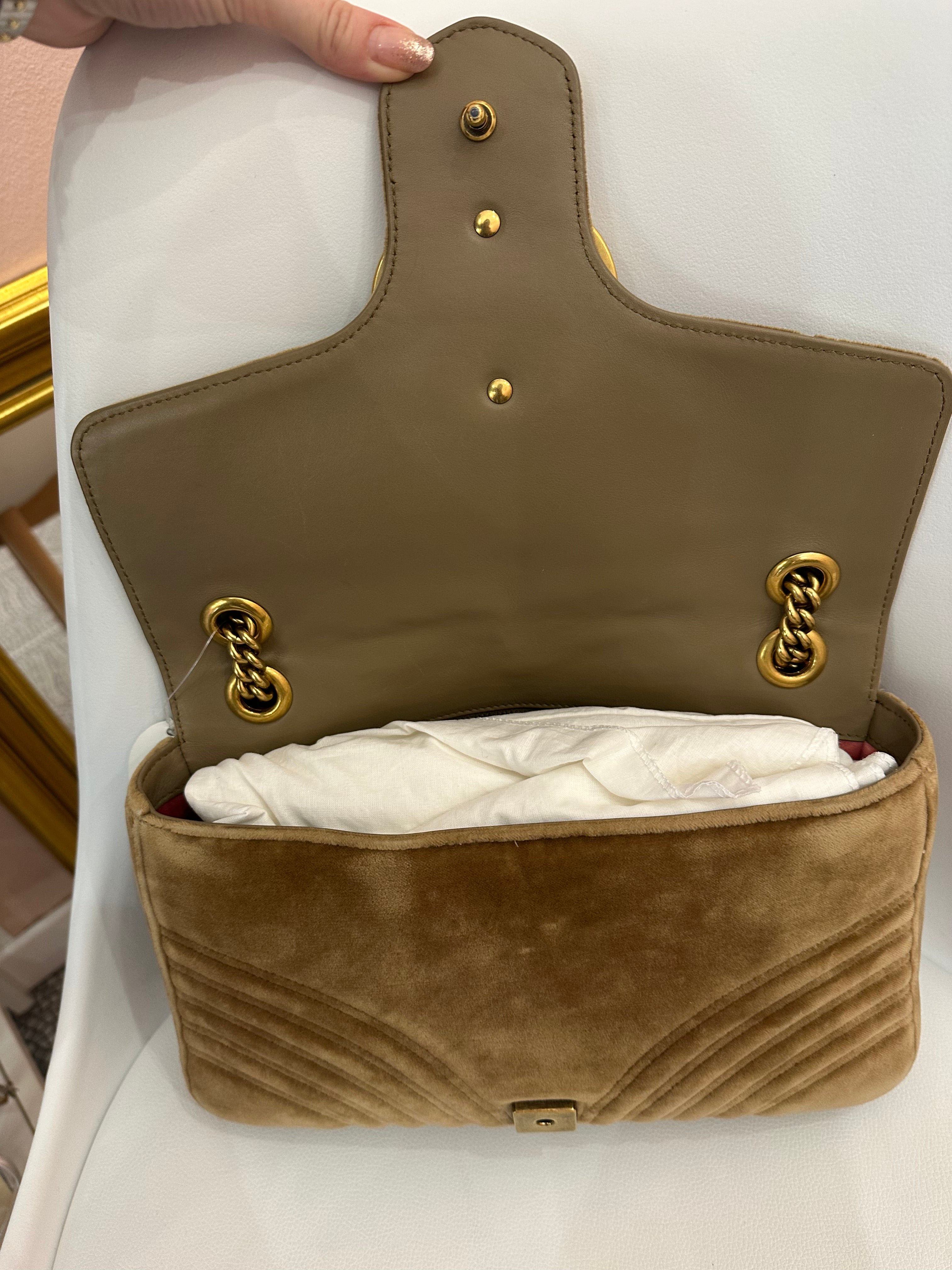 Borsa Gucci Marmont big size velluto