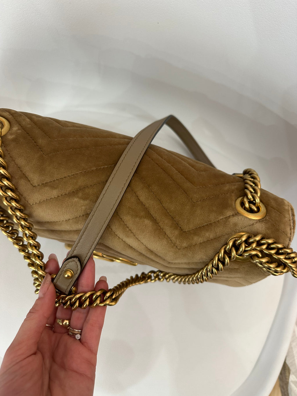 Borsa Gucci Marmont big size velluto