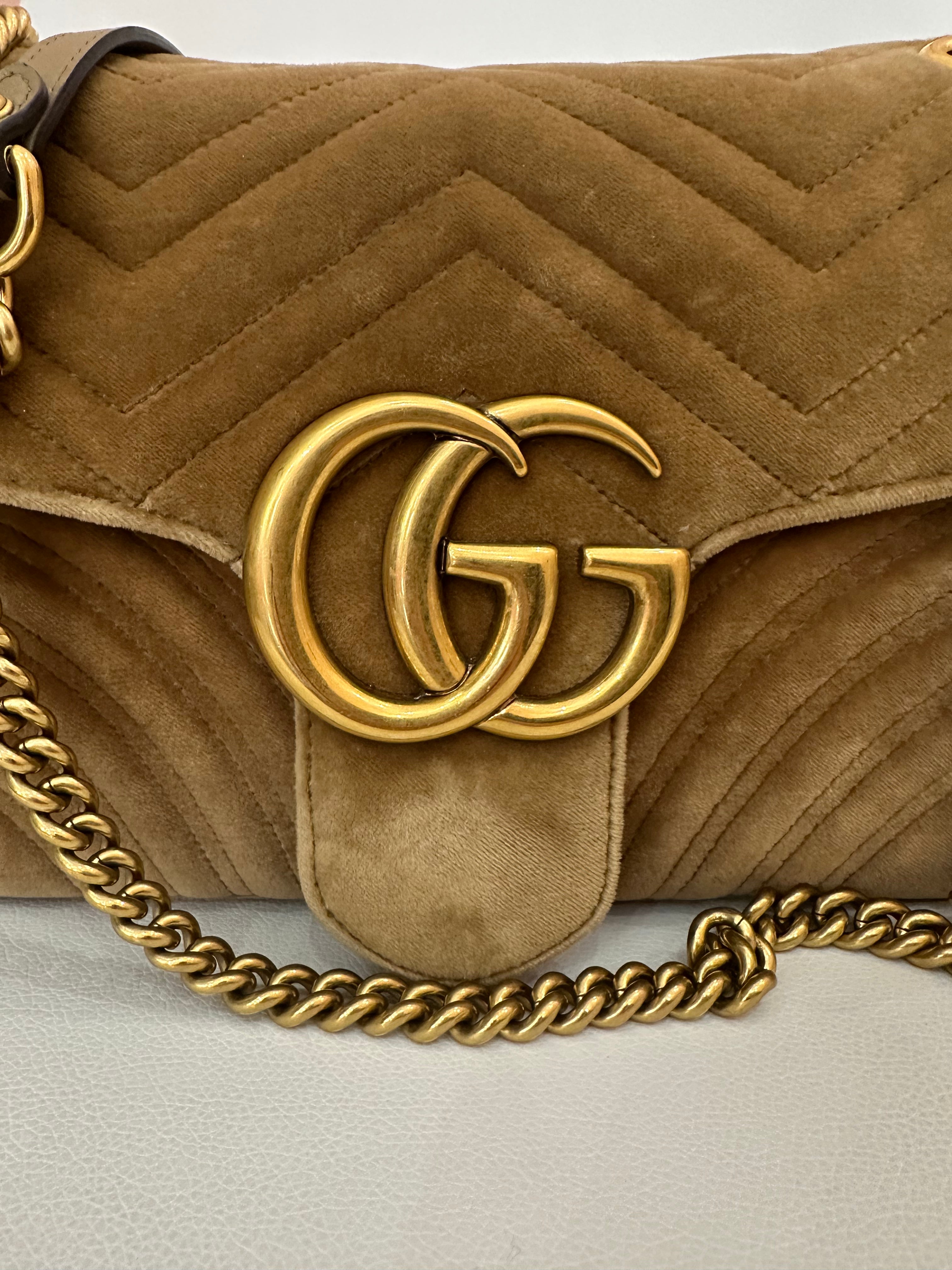 Borsa Gucci Marmont big size velluto