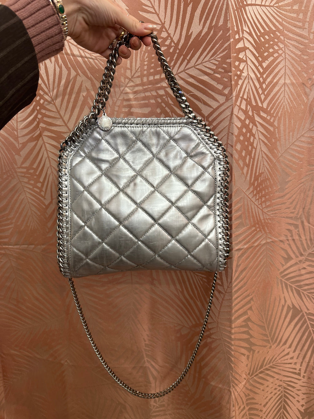 Borsa Falabella Stella McCartney mini metallic