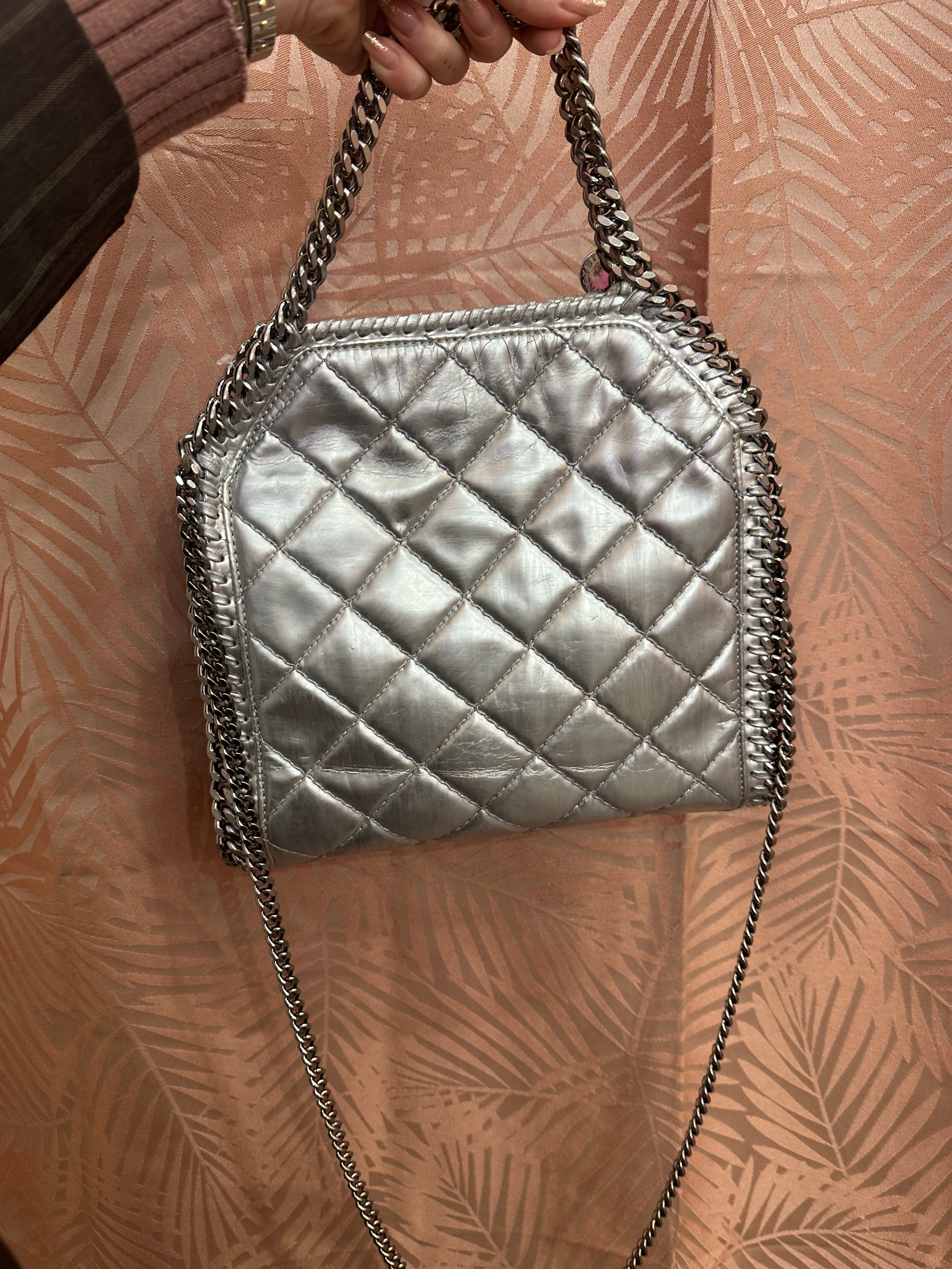 Borsa Falabella Stella McCartney mini metallic