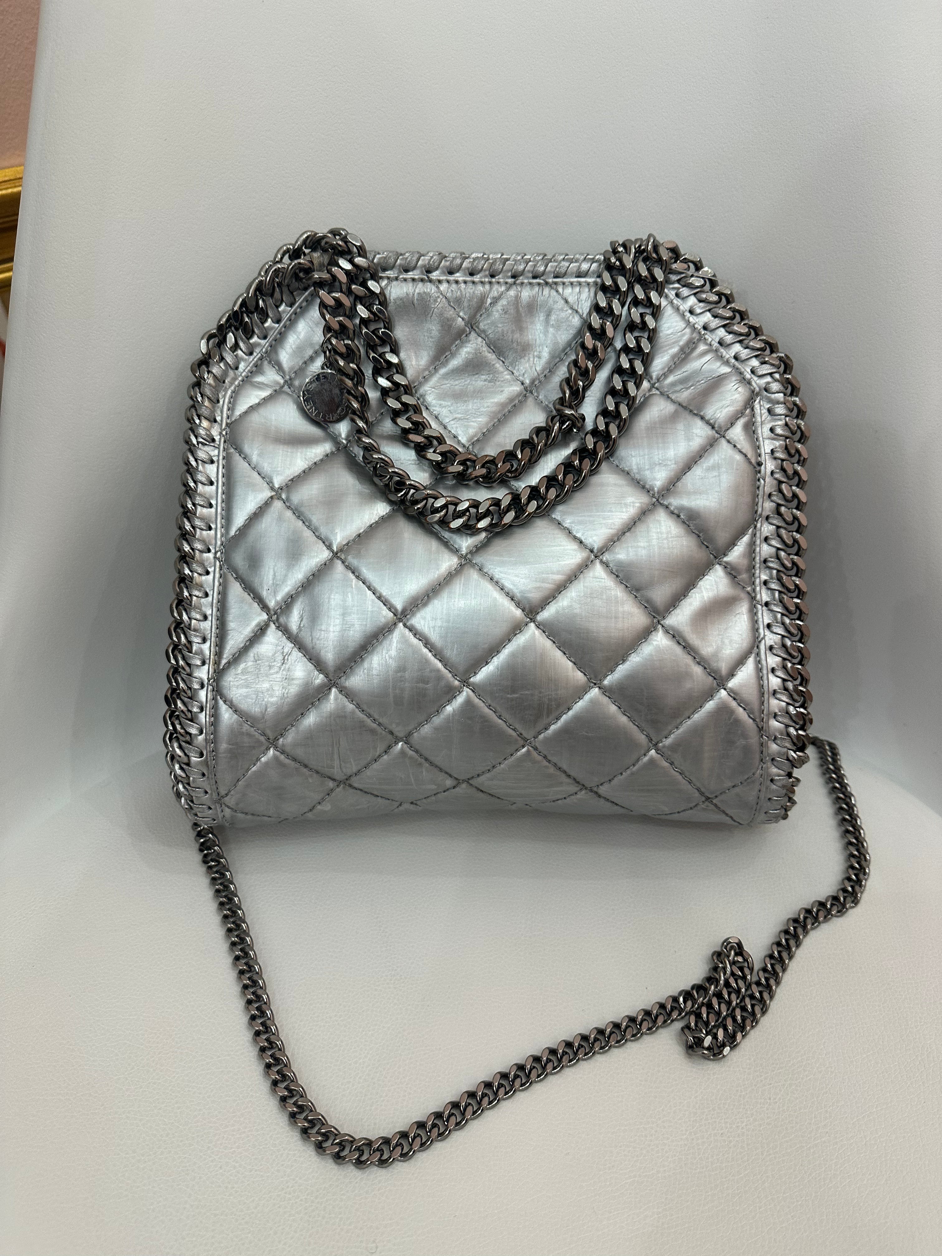 Borsa Falabella Stella McCartney mini metallic