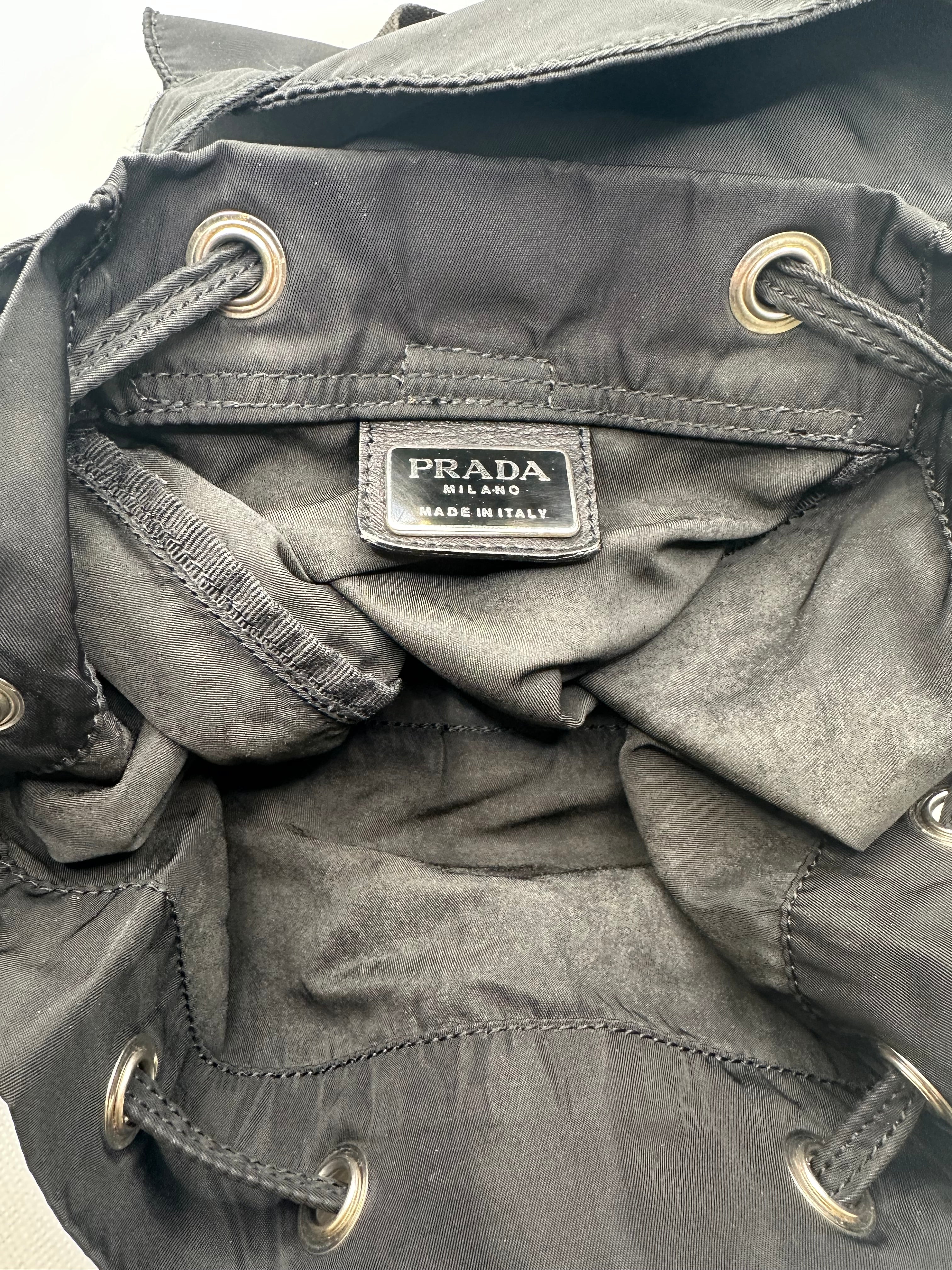 Zaino Prada nylon nero vintage