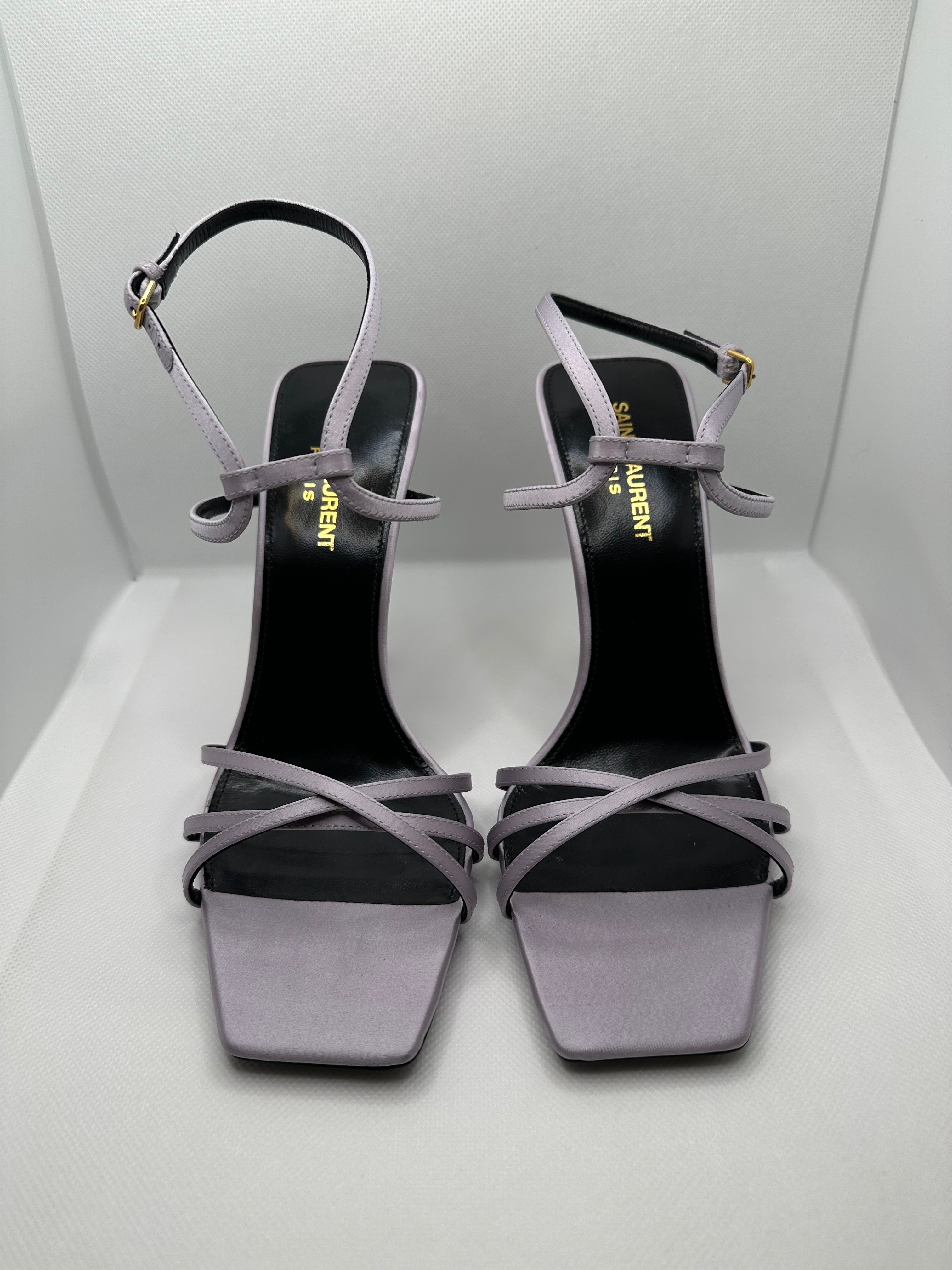 Sandali tacco Saint Laurent lilla