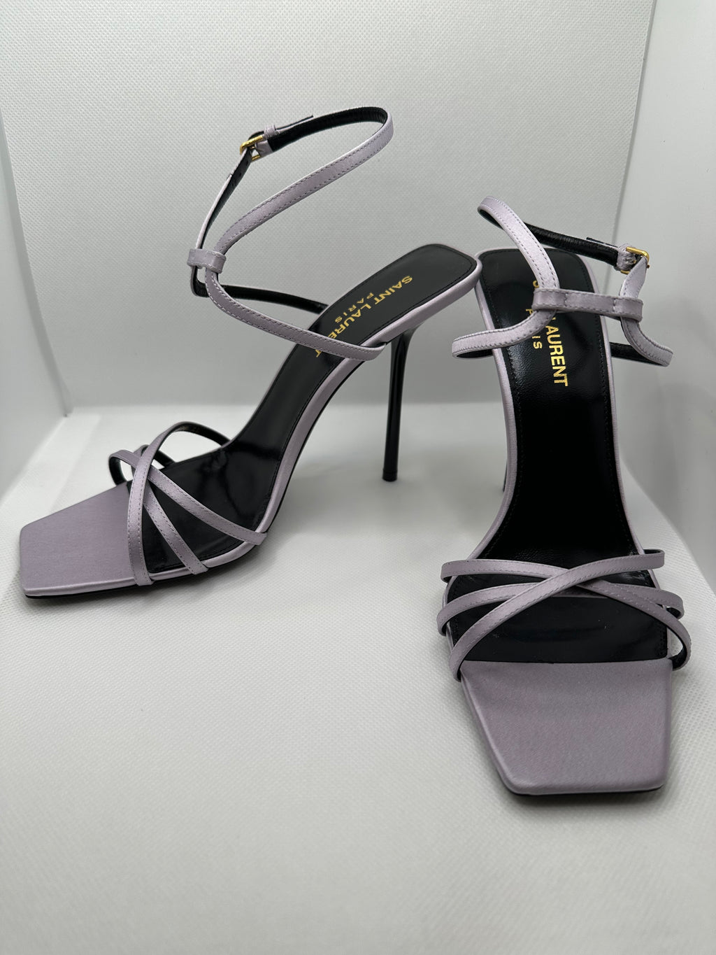 Sandali tacco Saint Laurent lilla