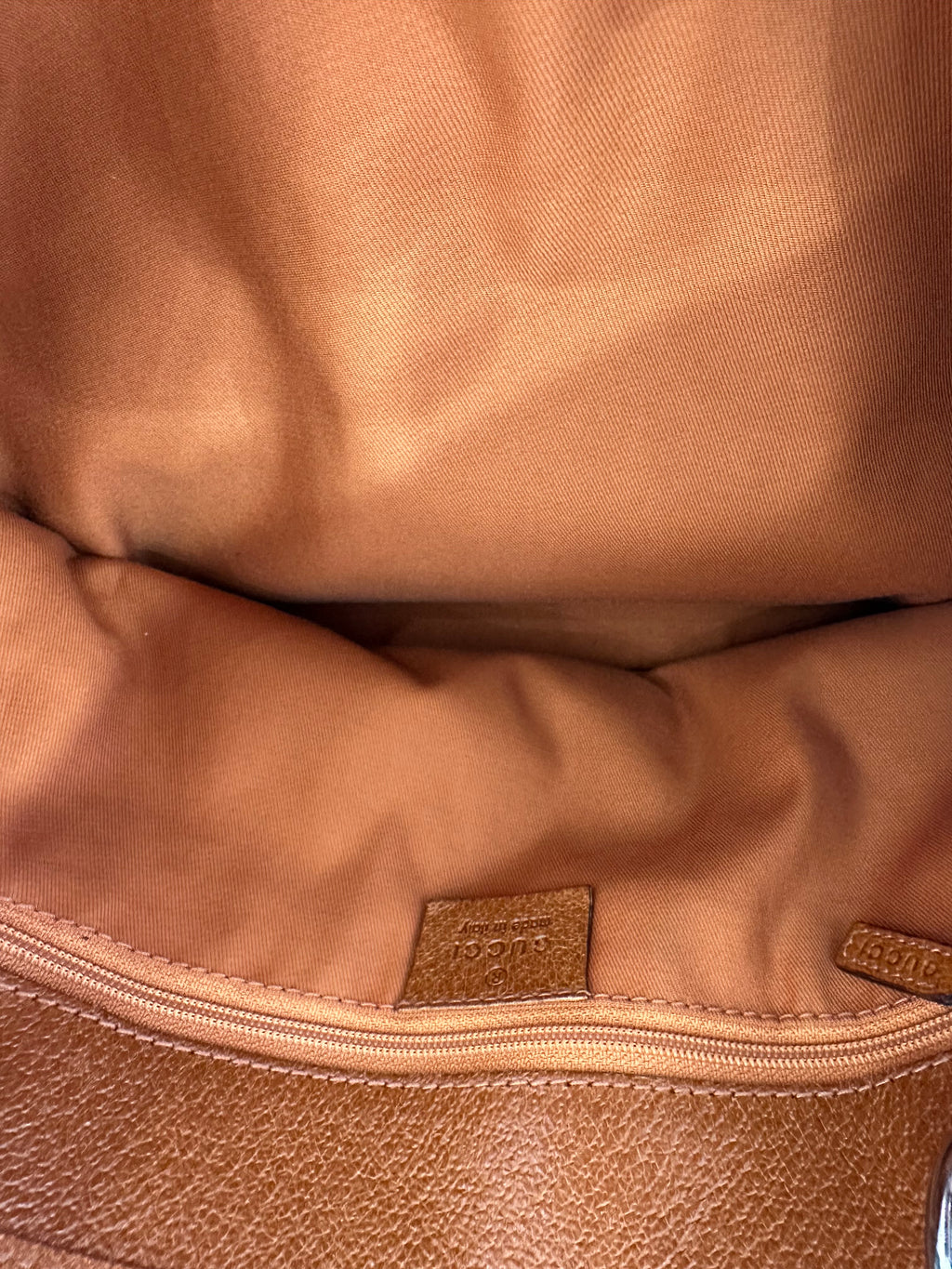 Borsa Gucci eclipse shopper media marrone