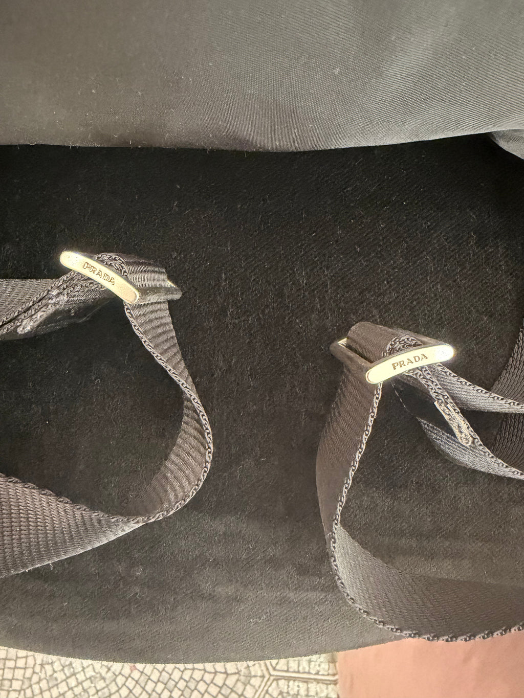 Zaino Prada sacca nylon nero