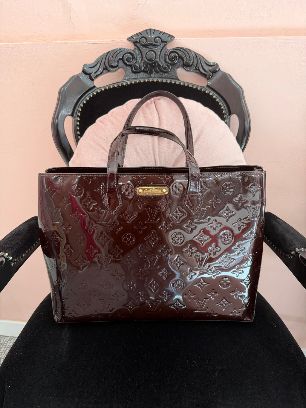 Borsa Louis Vuitton Wilshire vernis