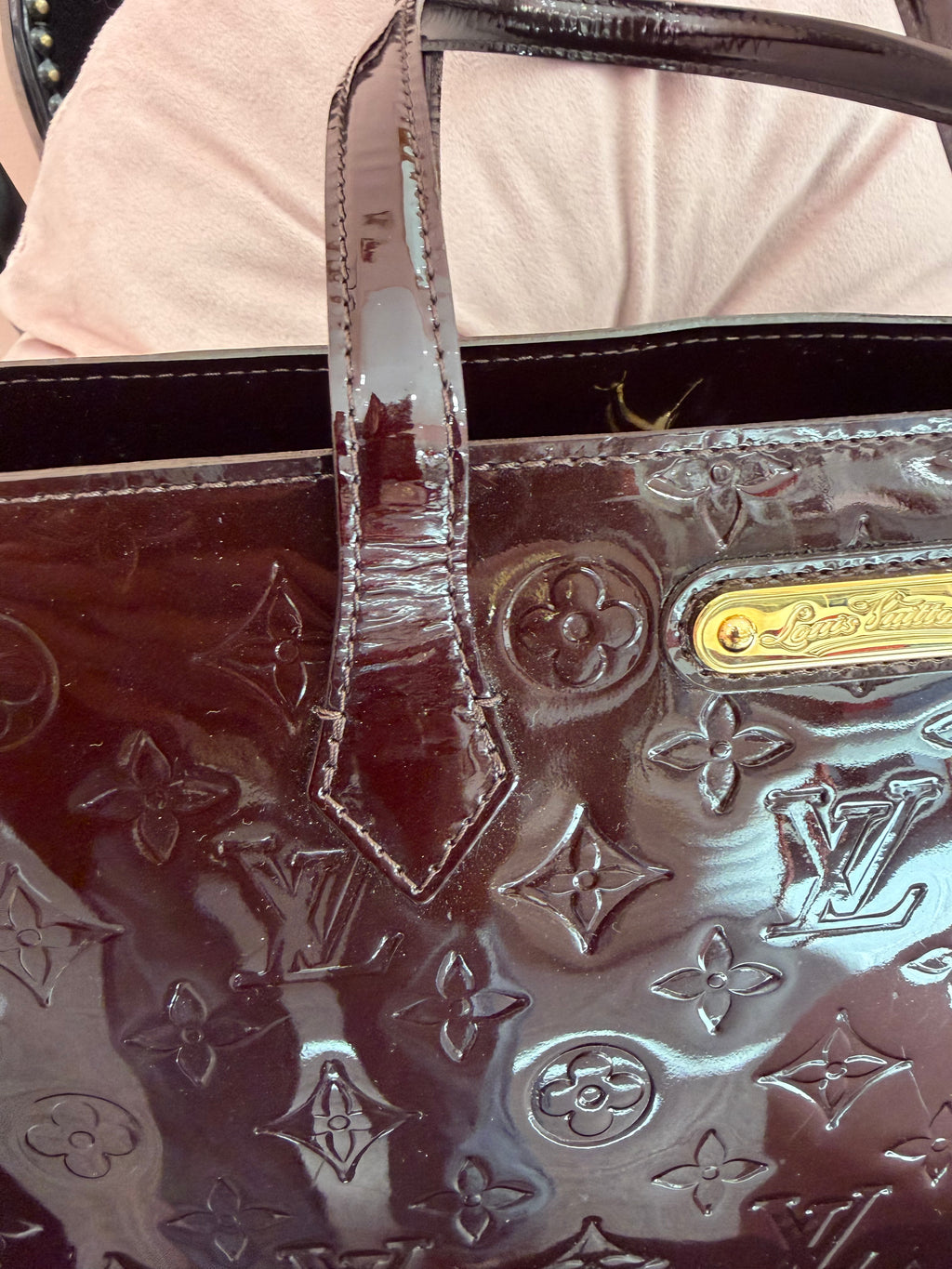 Borsa Louis Vuitton Wilshire vernis