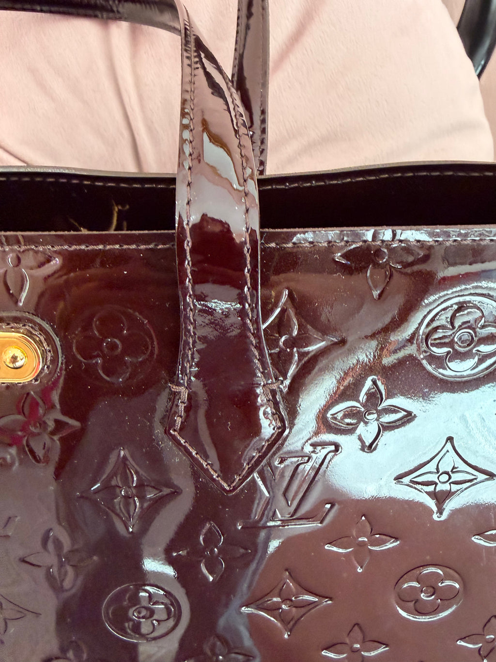 Borsa Louis Vuitton Wilshire vernis