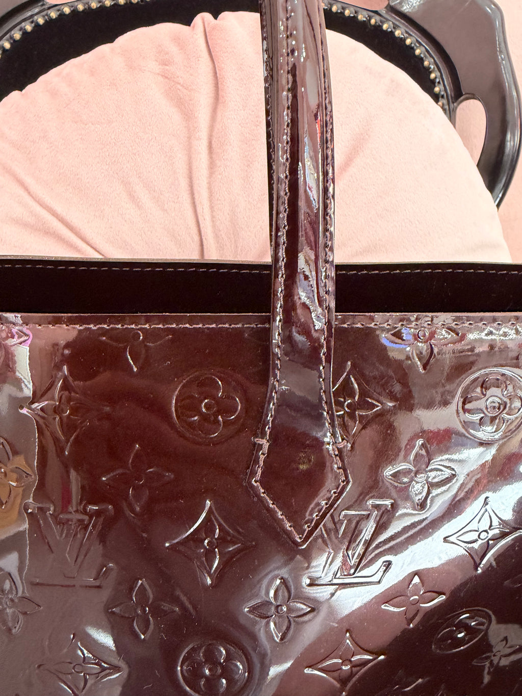 Borsa Louis Vuitton Wilshire vernis