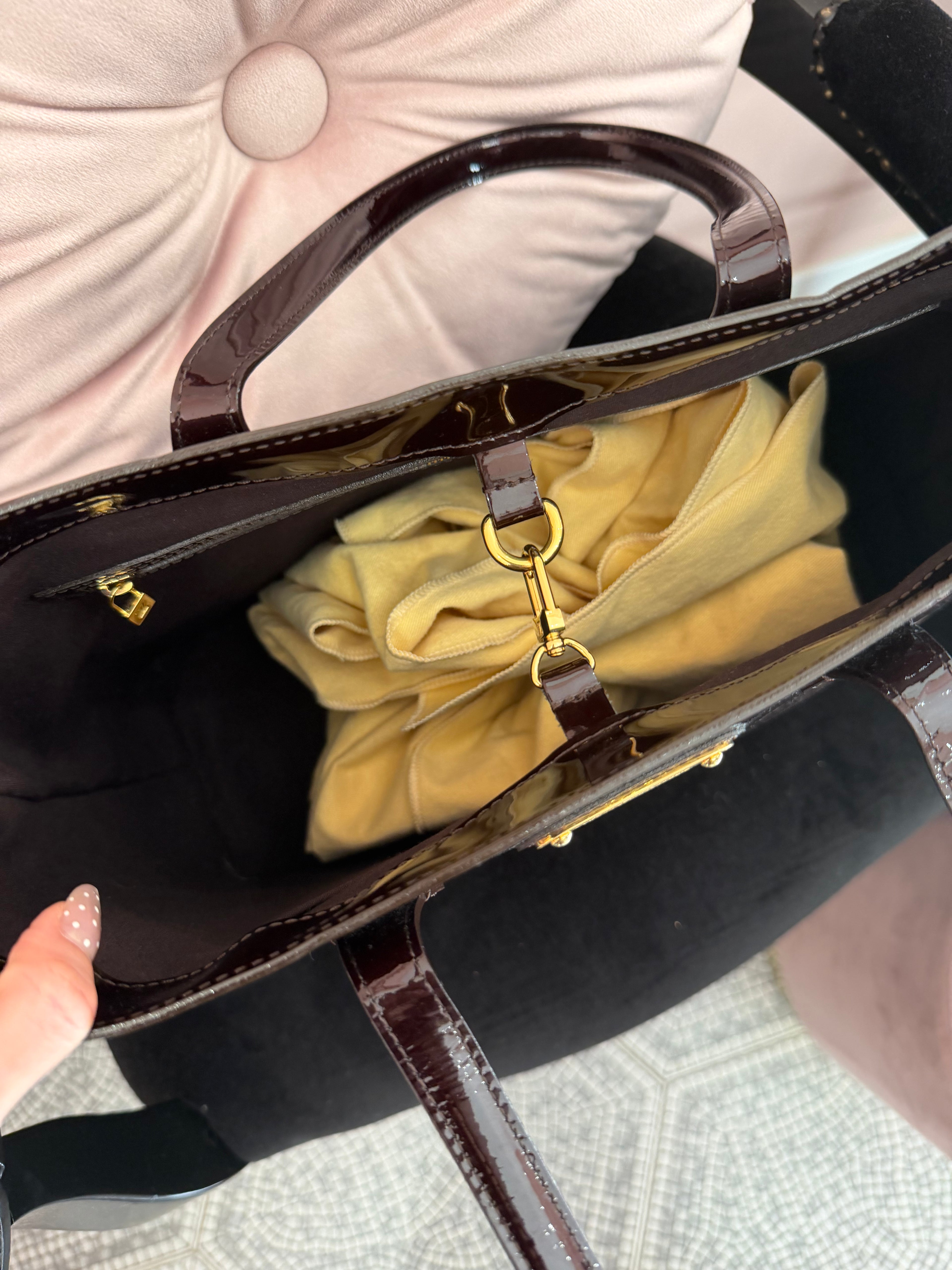 Borsa Louis Vuitton Wilshire vernis