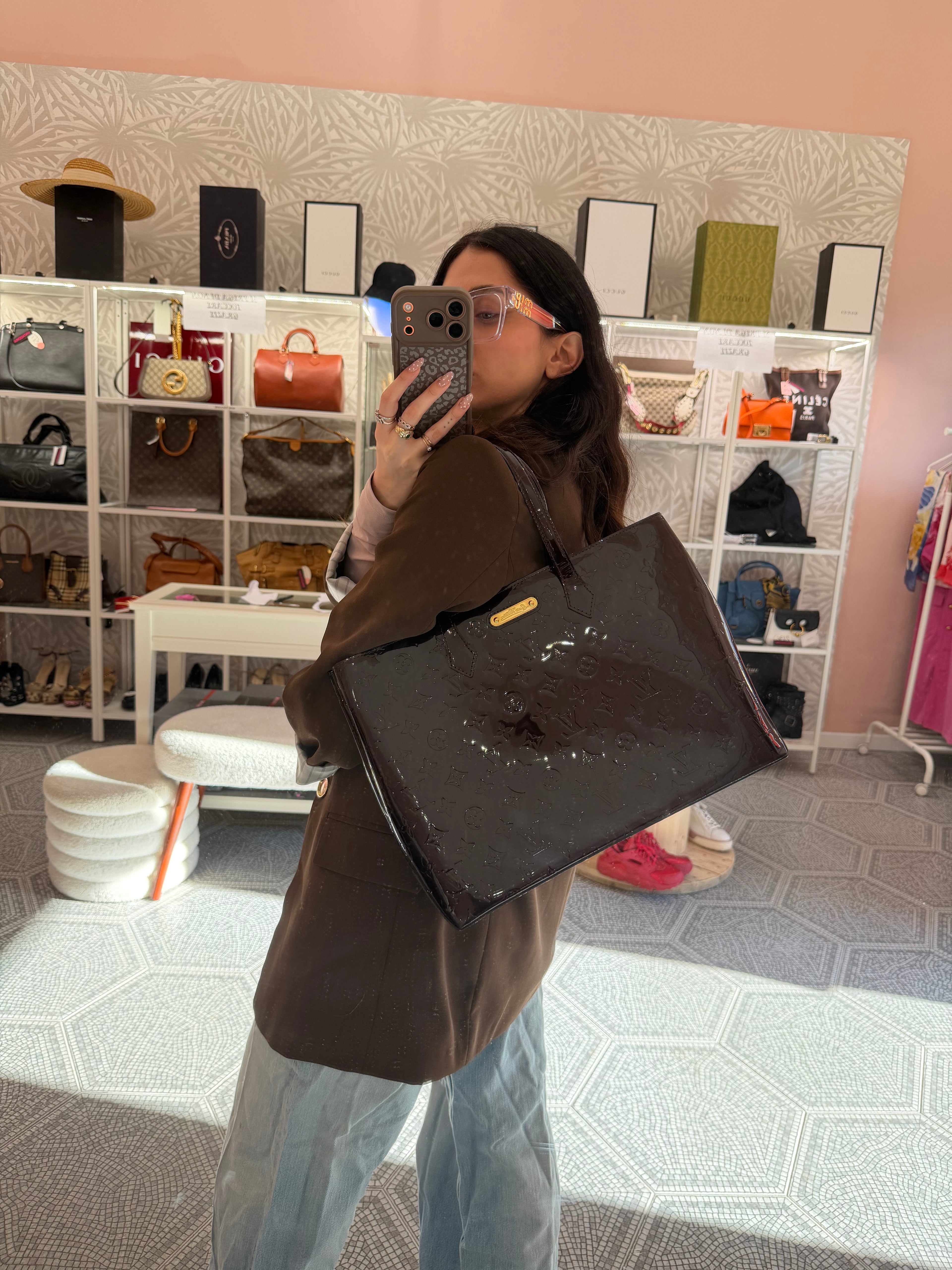 Borsa Louis Vuitton Wilshire vernis