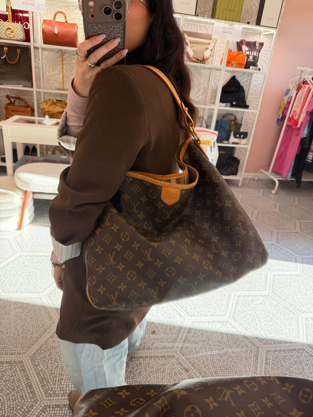 Borsa Louis Vuitton Delightfull MM monogram