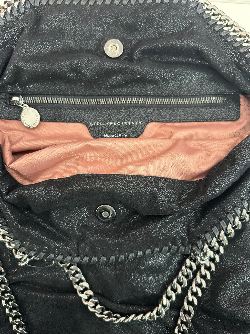 Borsa Falabella tre catene nera