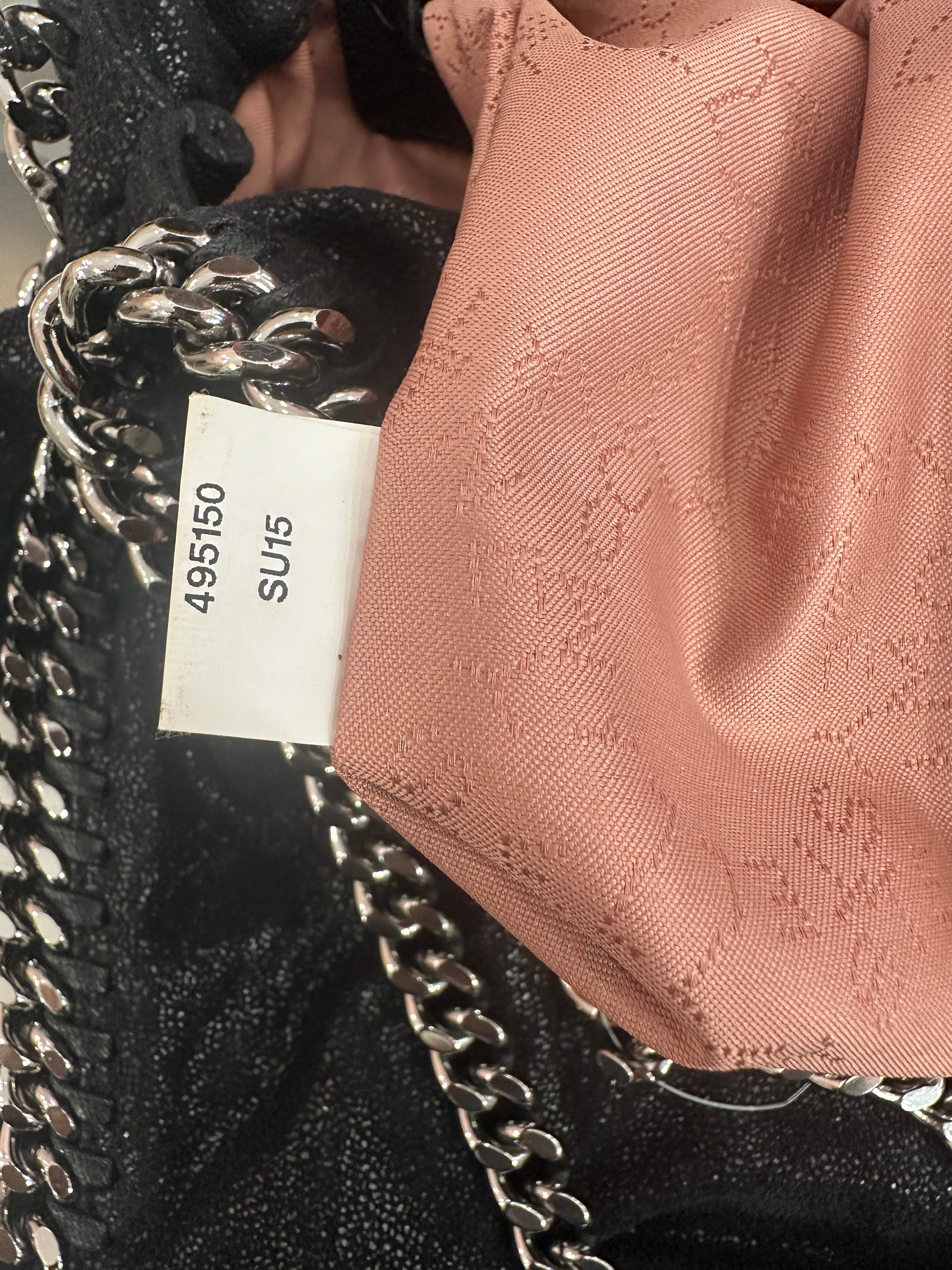 Borsa Falabella tre catene nera