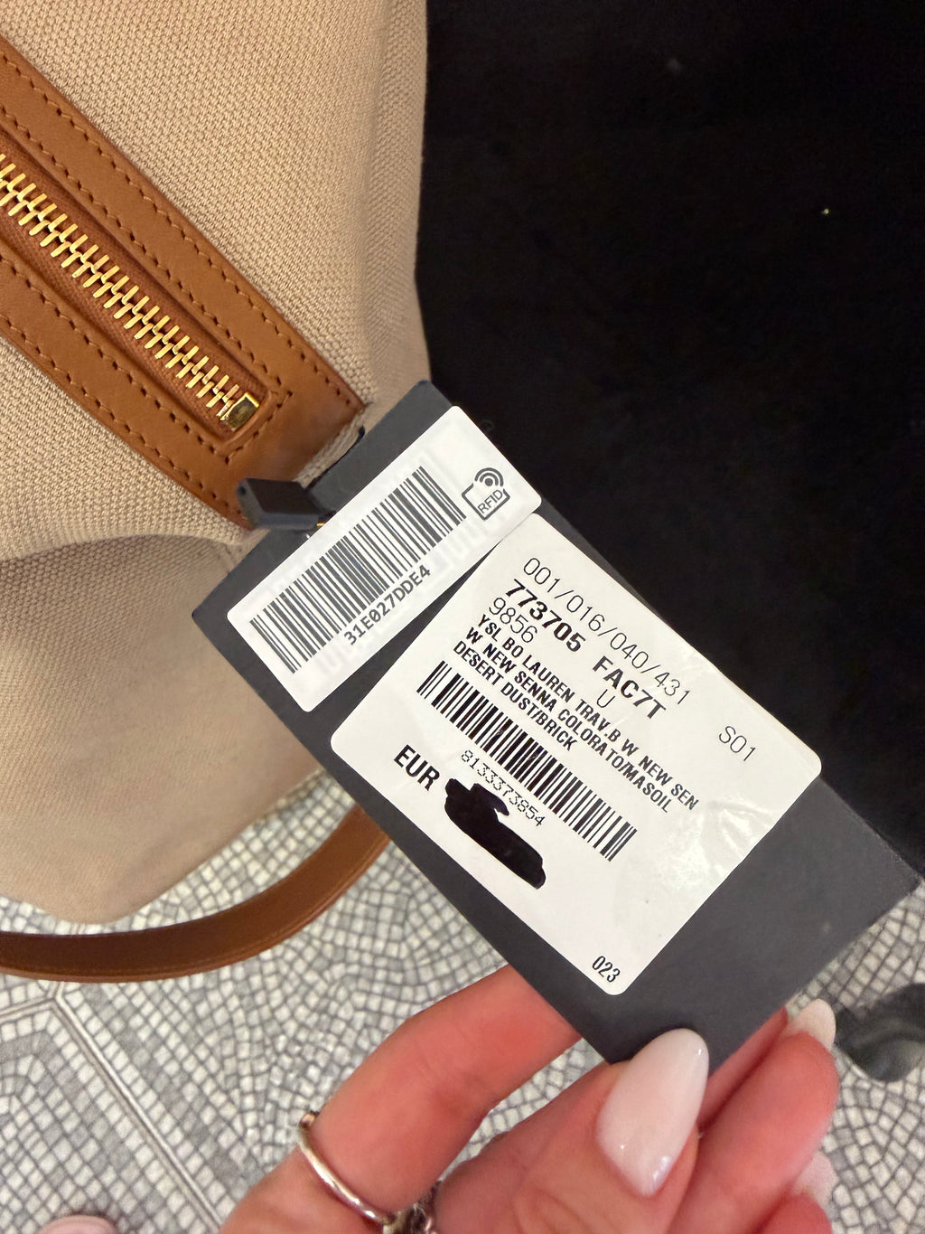 Borsa Saint Laurent daffle bag canapa