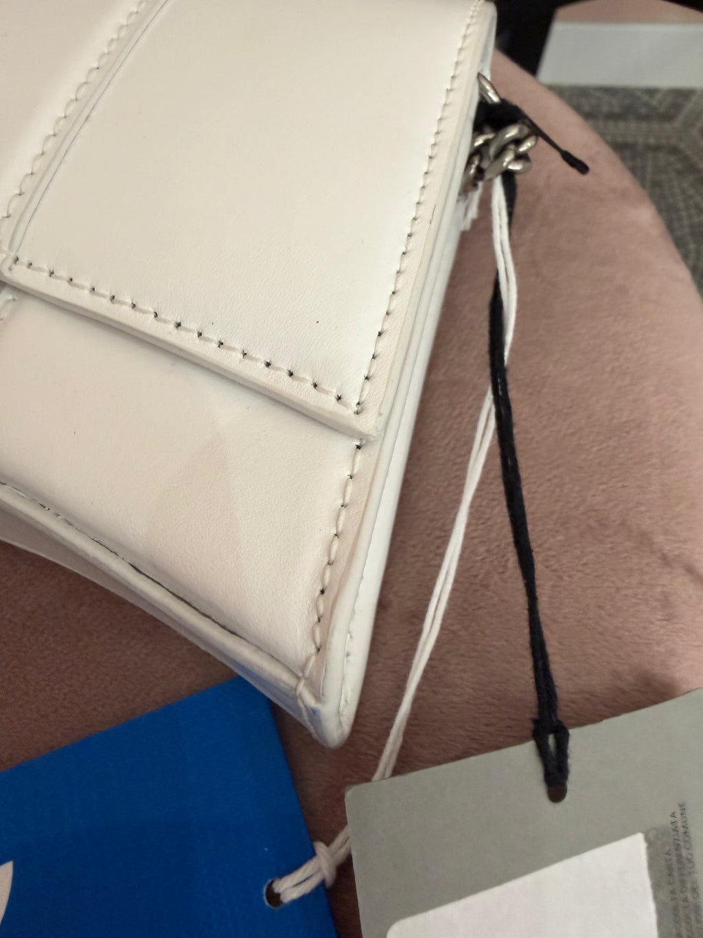 Borsa Balenciaga hourglass per adidas bianca