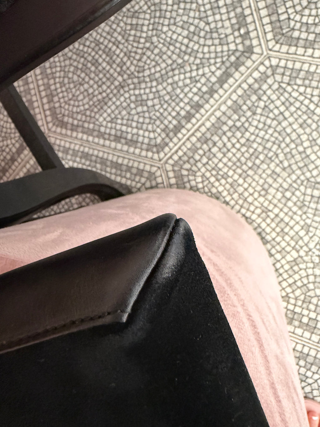 Borsa Gucci vintage in suede nera