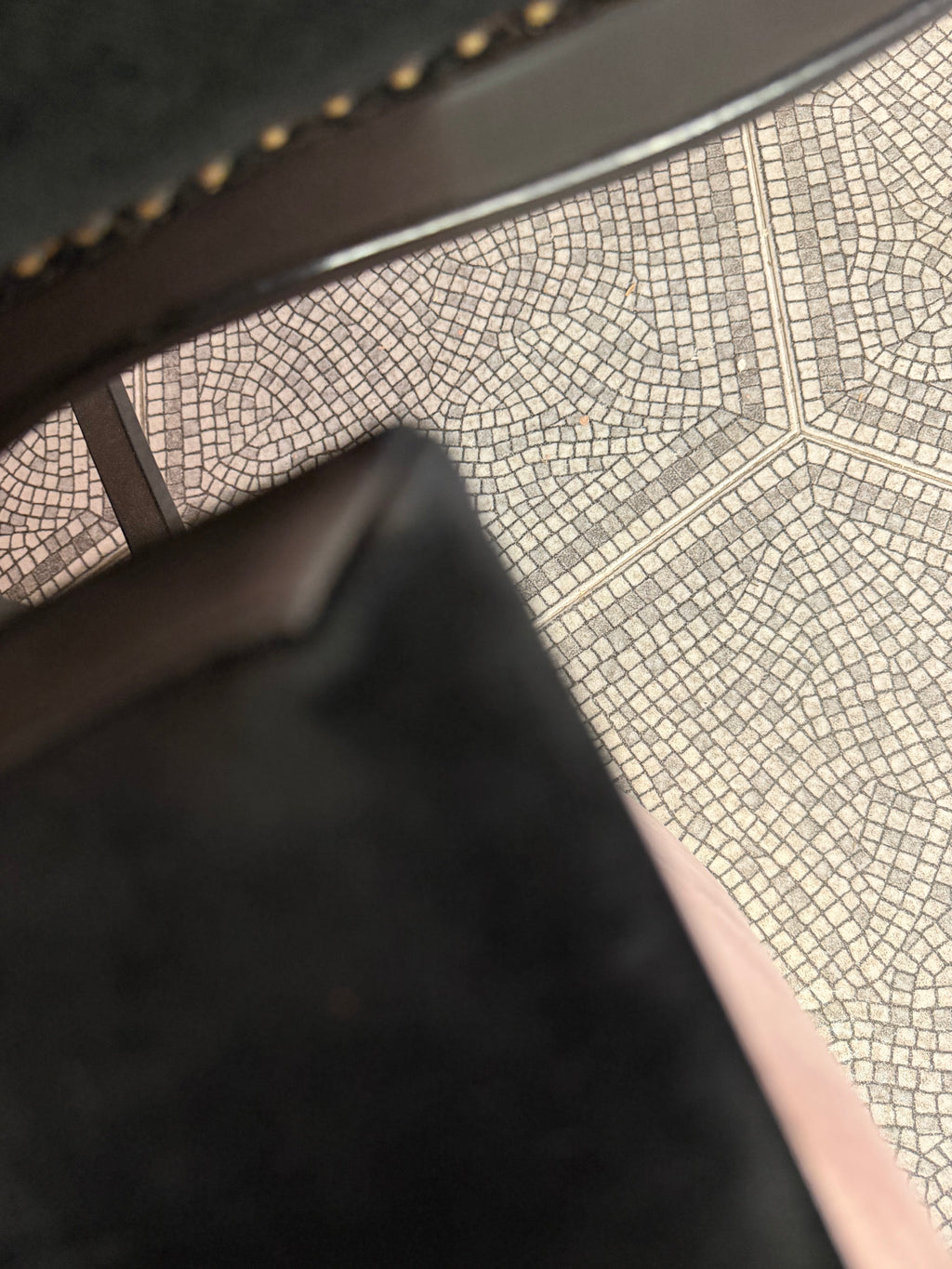 Borsa Gucci vintage in suede nera