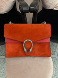 Borsa Gucci Dionysus big size suede rosso