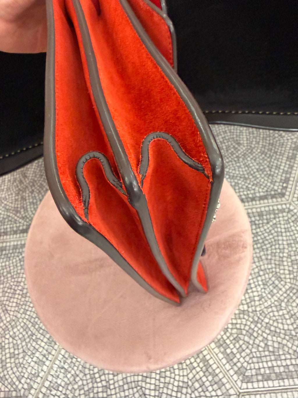 Borsa Gucci Dionysus big size suede rosso