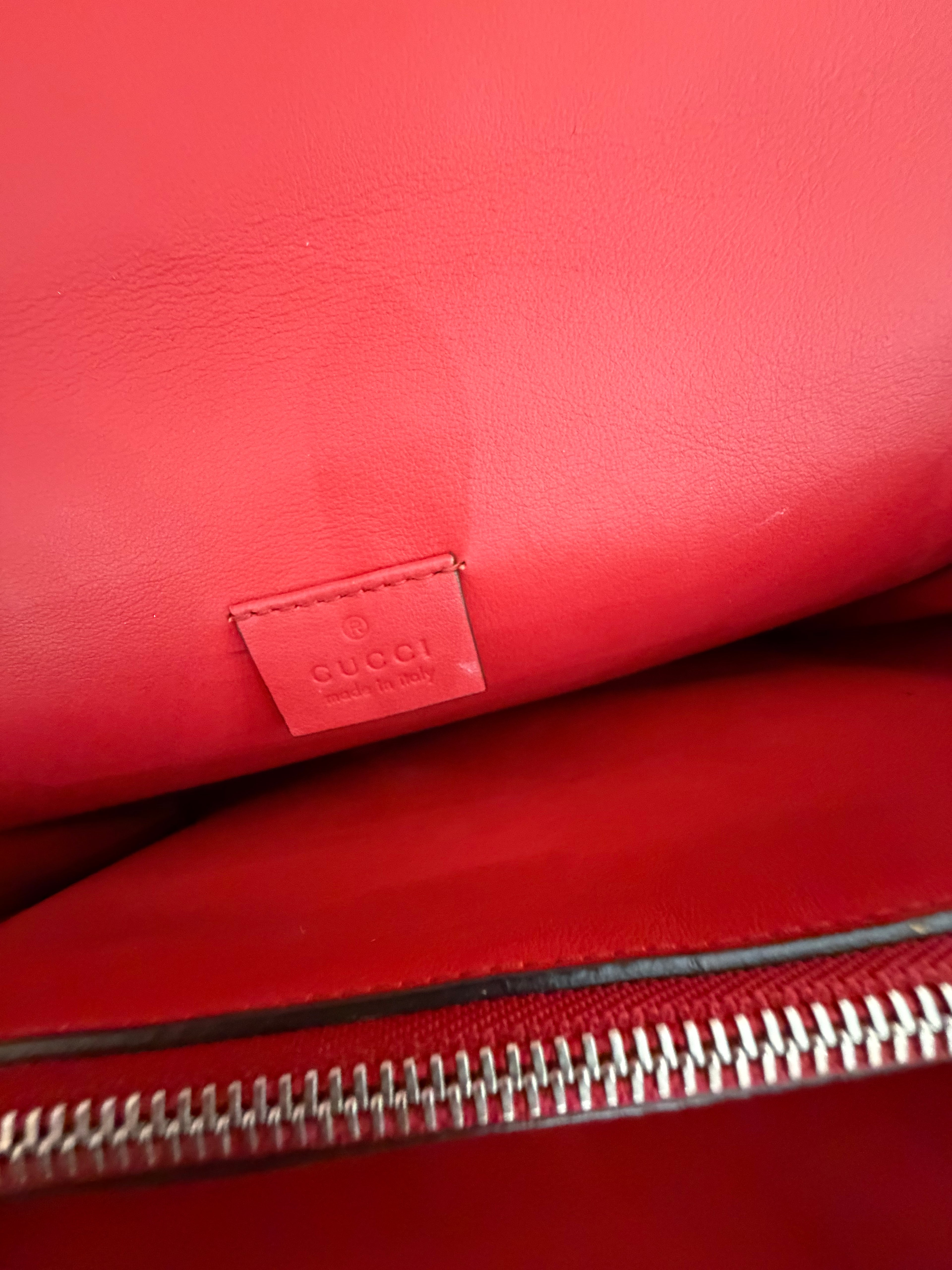 Borsa Gucci Dionysus big size suede rosso