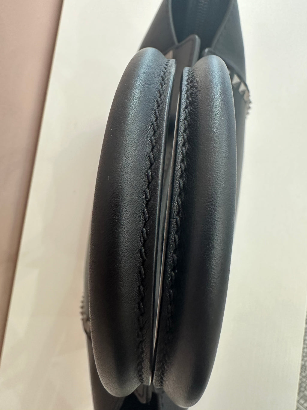 Borsa Valentino Garavani rockstud double handle noir