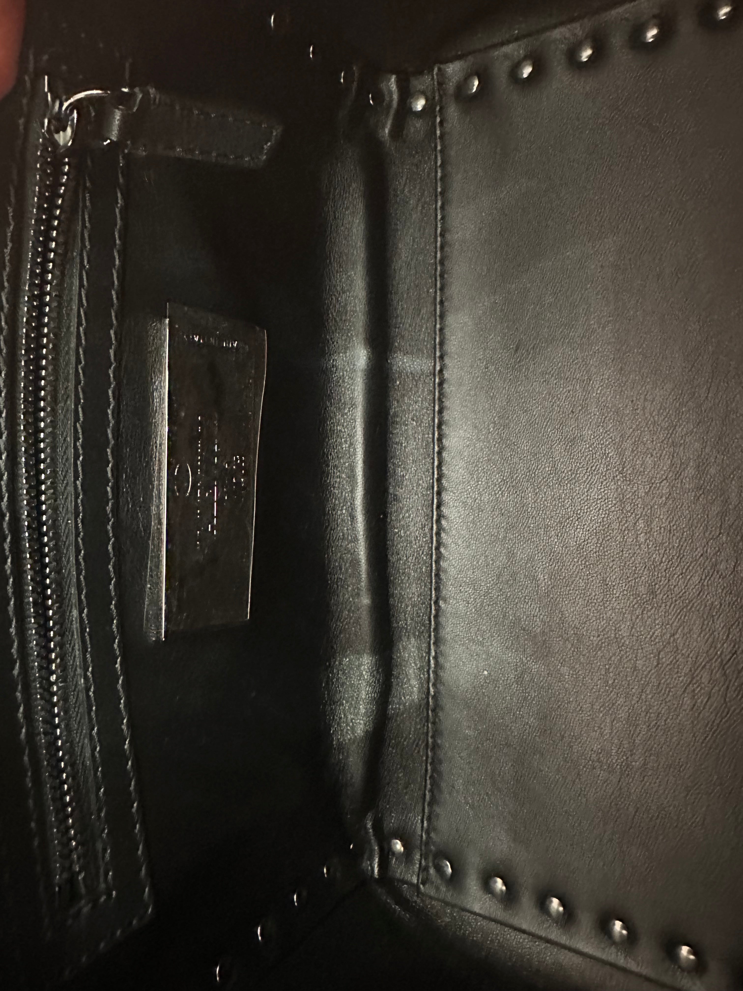 Borsa Valentino Garavani rockstud double handle noir