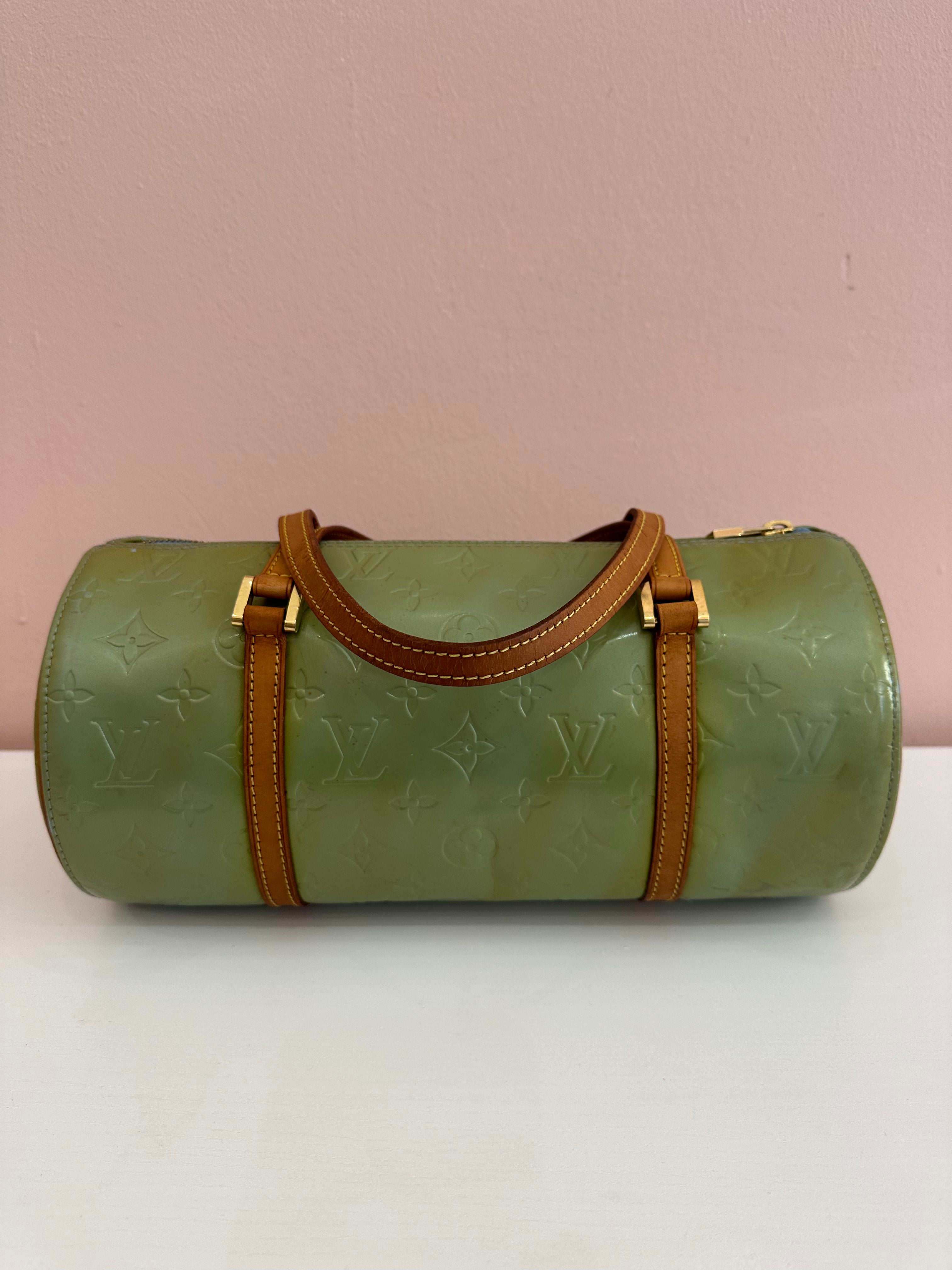 Borsa Louis Vuitton Papillon Bedford vernis green mint