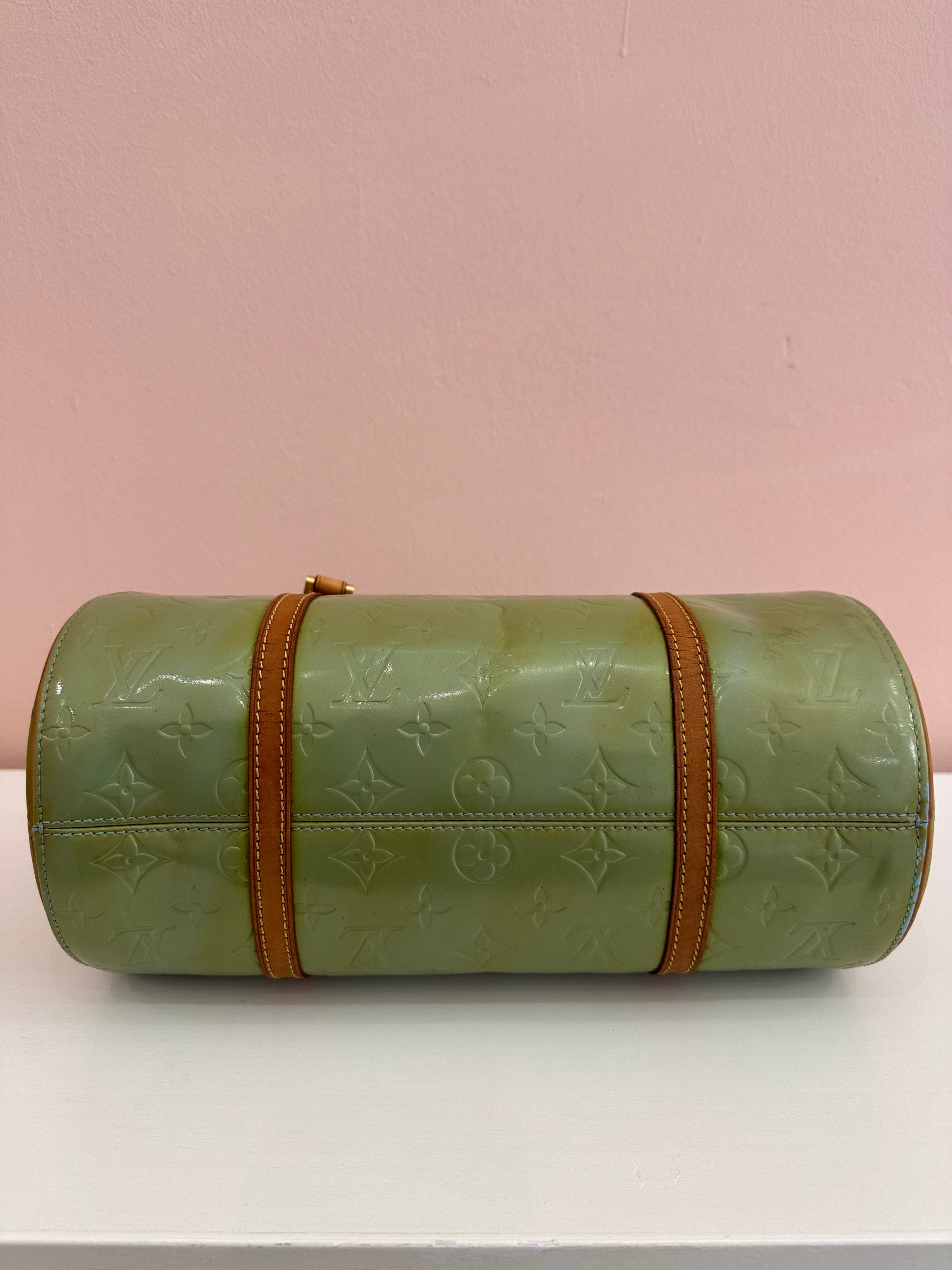 Borsa Louis Vuitton Papillon Bedford vernis green mint