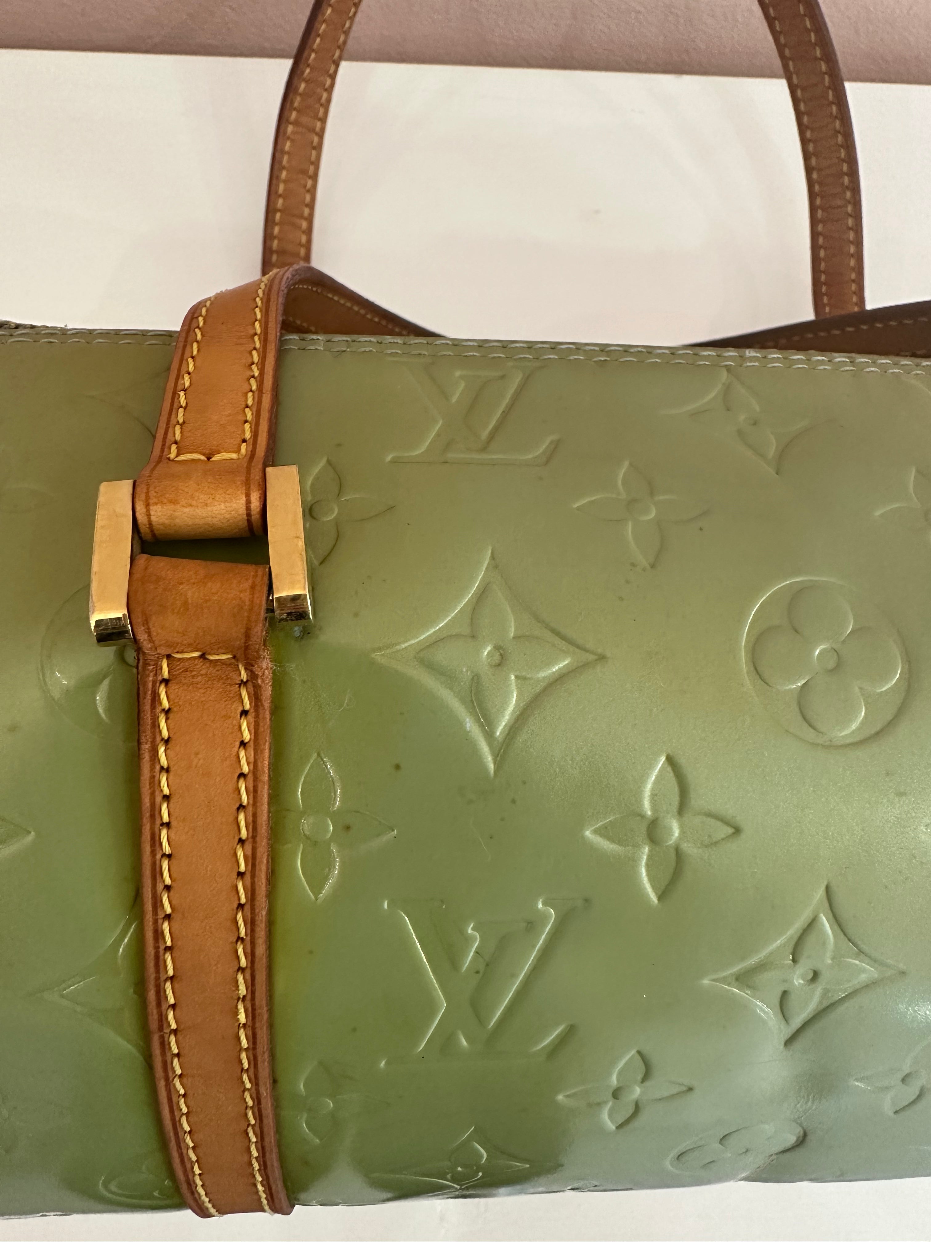 Borsa Louis Vuitton Papillon Bedford vernis green mint
