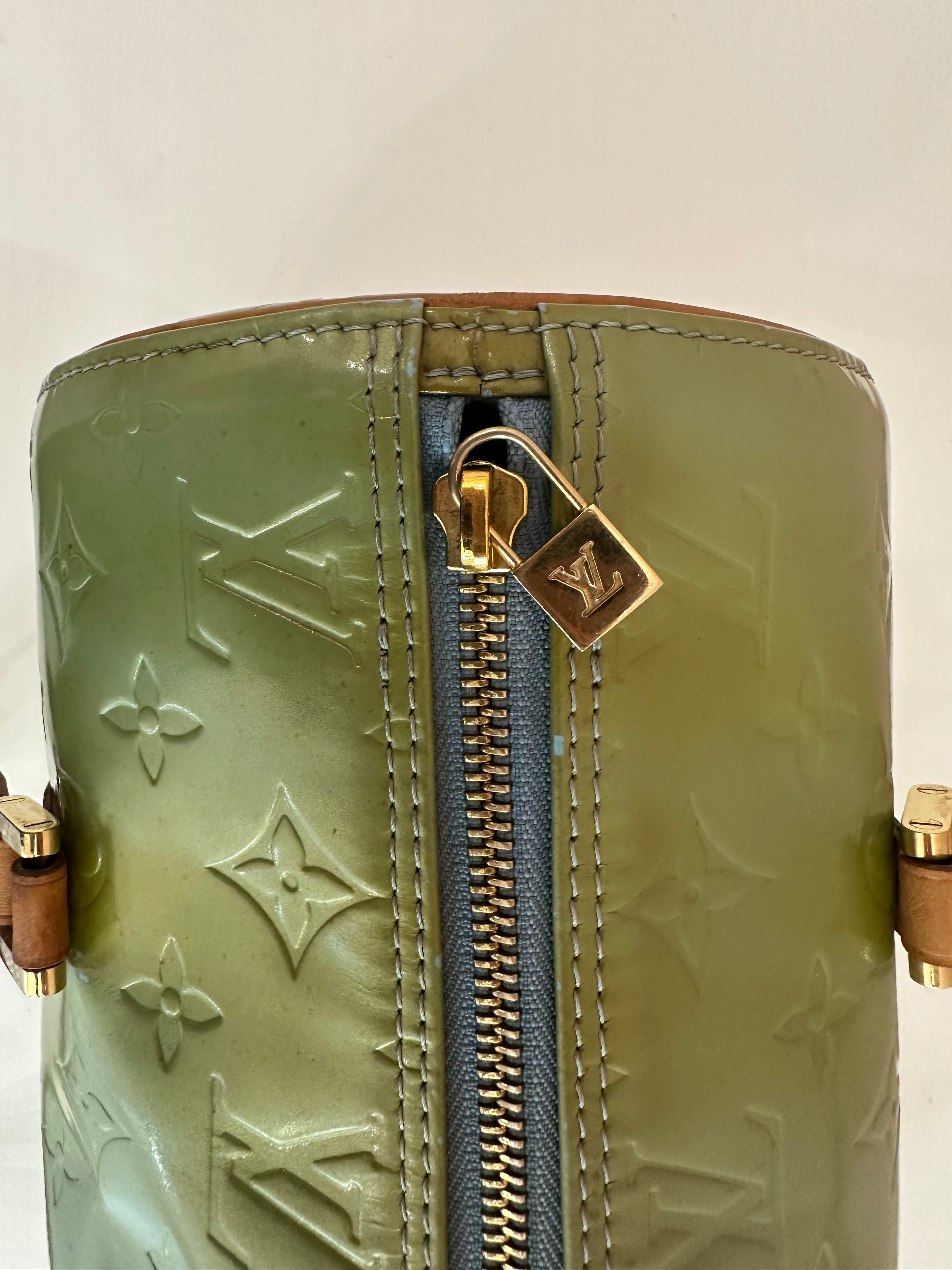 Borsa Louis Vuitton Papillon Bedford vernis green mint