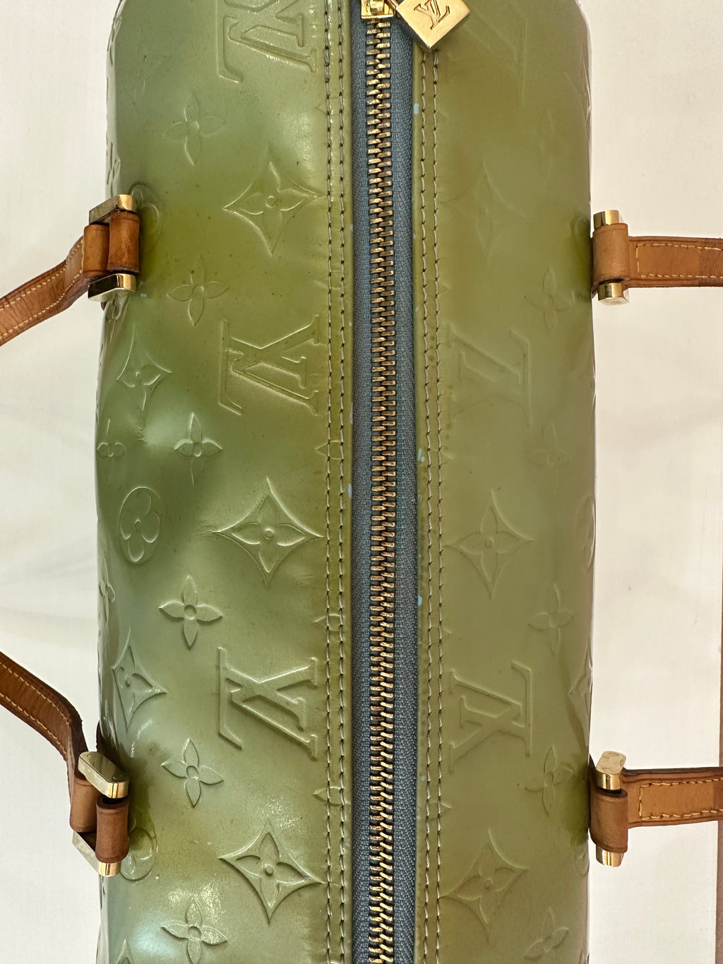 Borsa Louis Vuitton Papillon Bedford vernis green mint