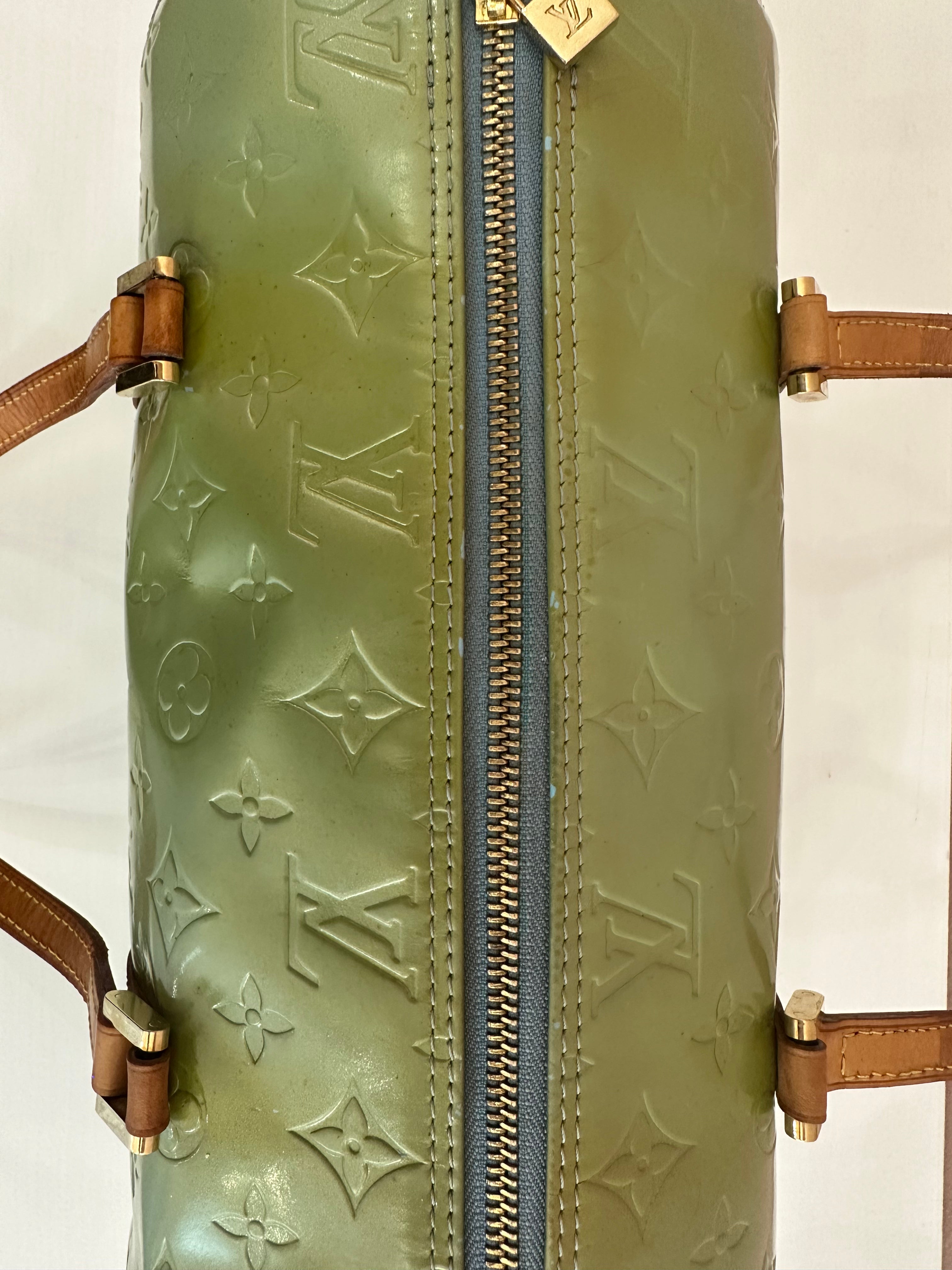 Borsa Louis Vuitton Papillon Bedford vernis green mint