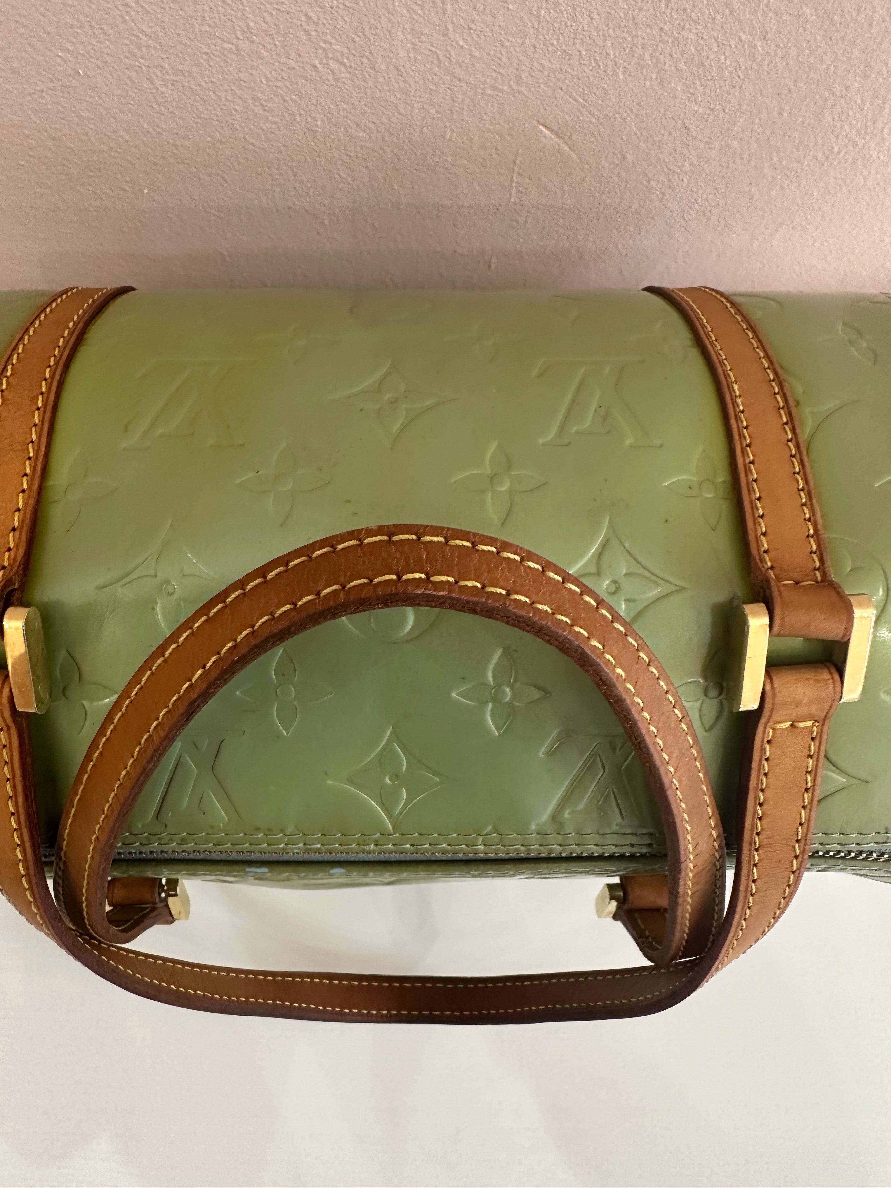 Borsa Louis Vuitton Papillon Bedford vernis green mint