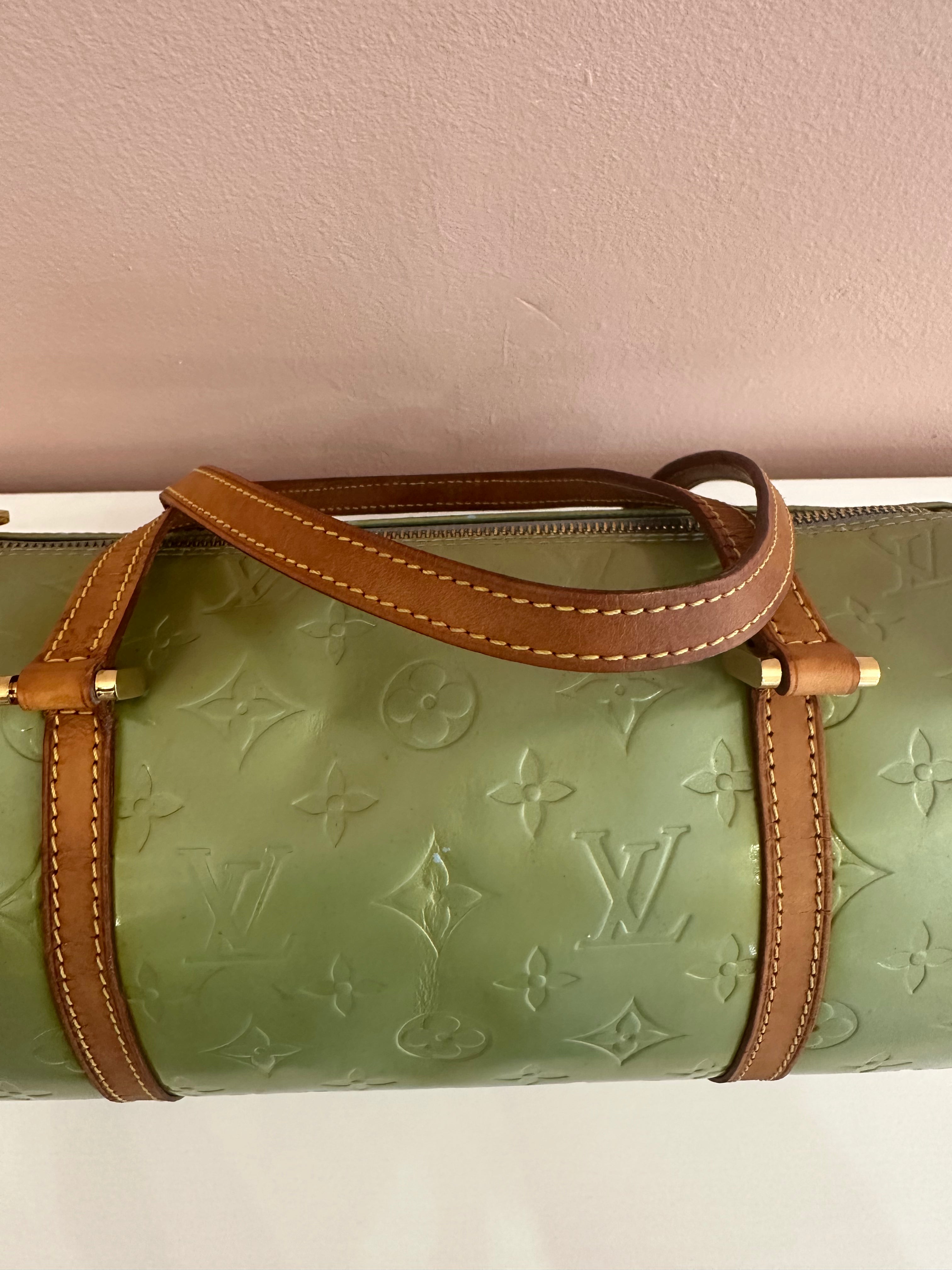 Borsa Louis Vuitton Papillon Bedford vernis green mint