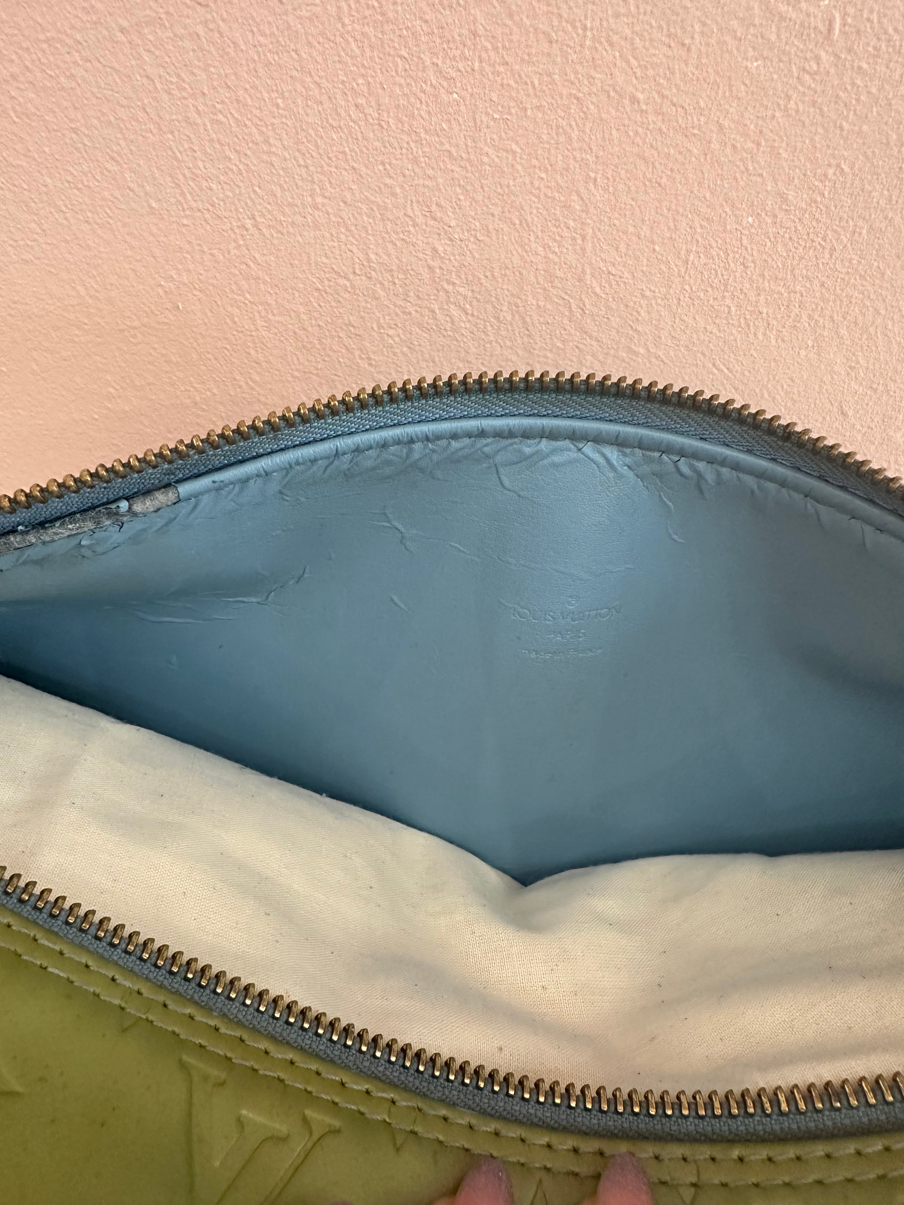 Borsa Louis Vuitton Papillon Bedford vernis green mint