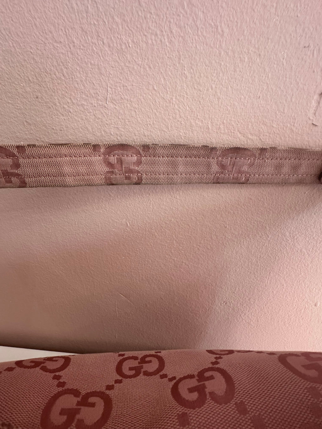 Borsa Gucci hobo tessuto rosa