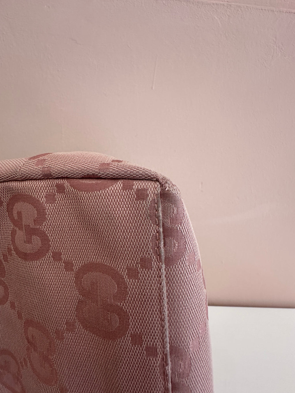 Borsa Gucci hobo tessuto rosa