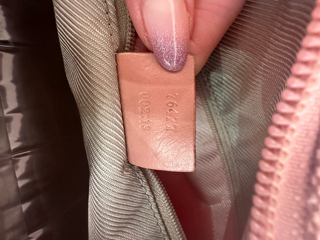 Borsa Gucci hobo tessuto rosa