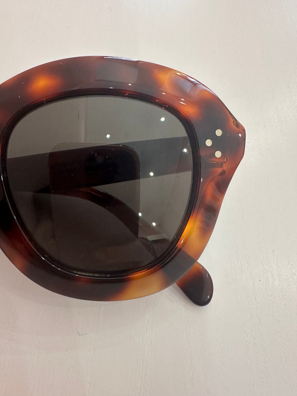 Occhiali da sole Celine oversize tartarugati