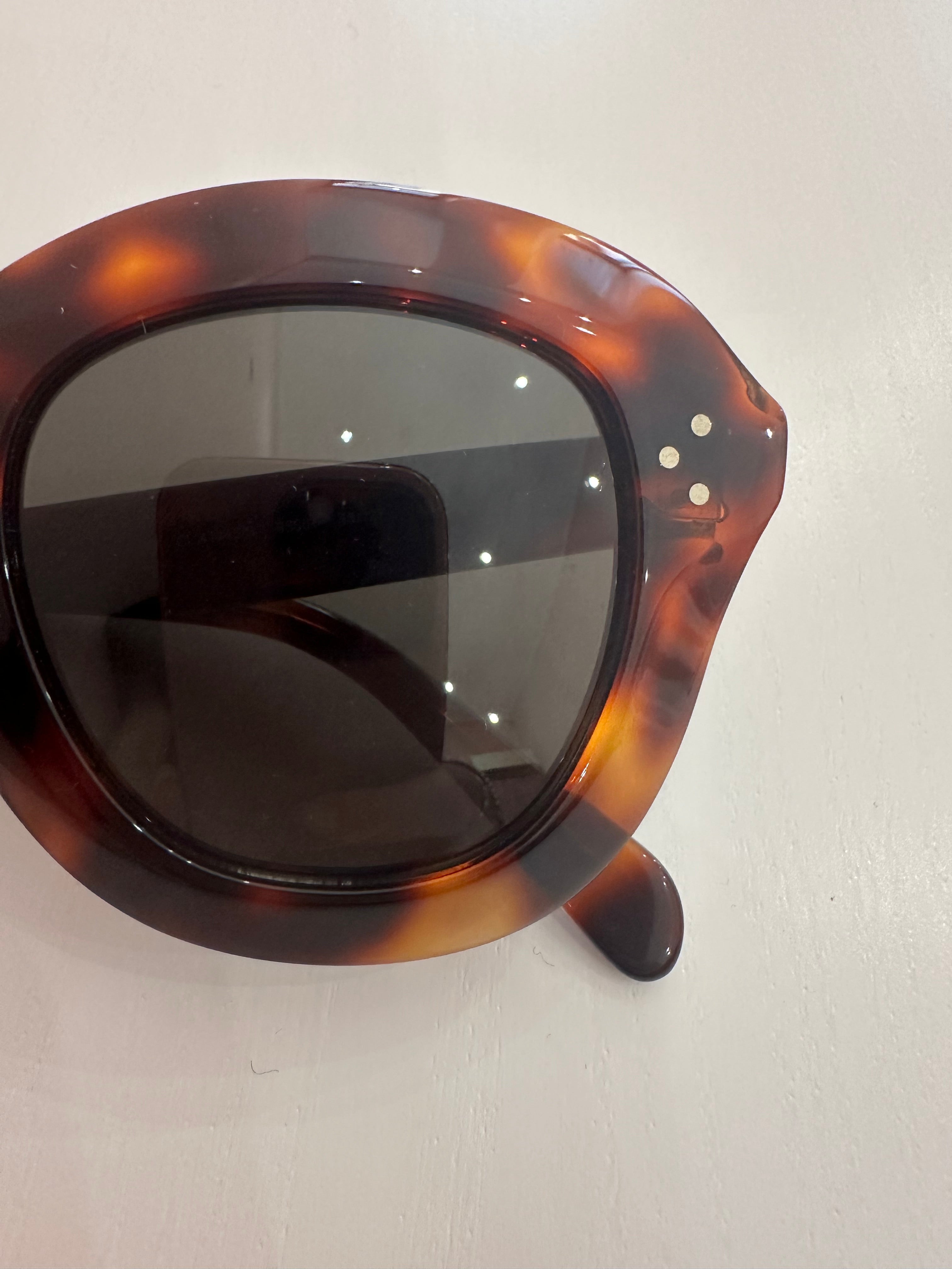 Occhiali da sole Celine oversize tartarugati