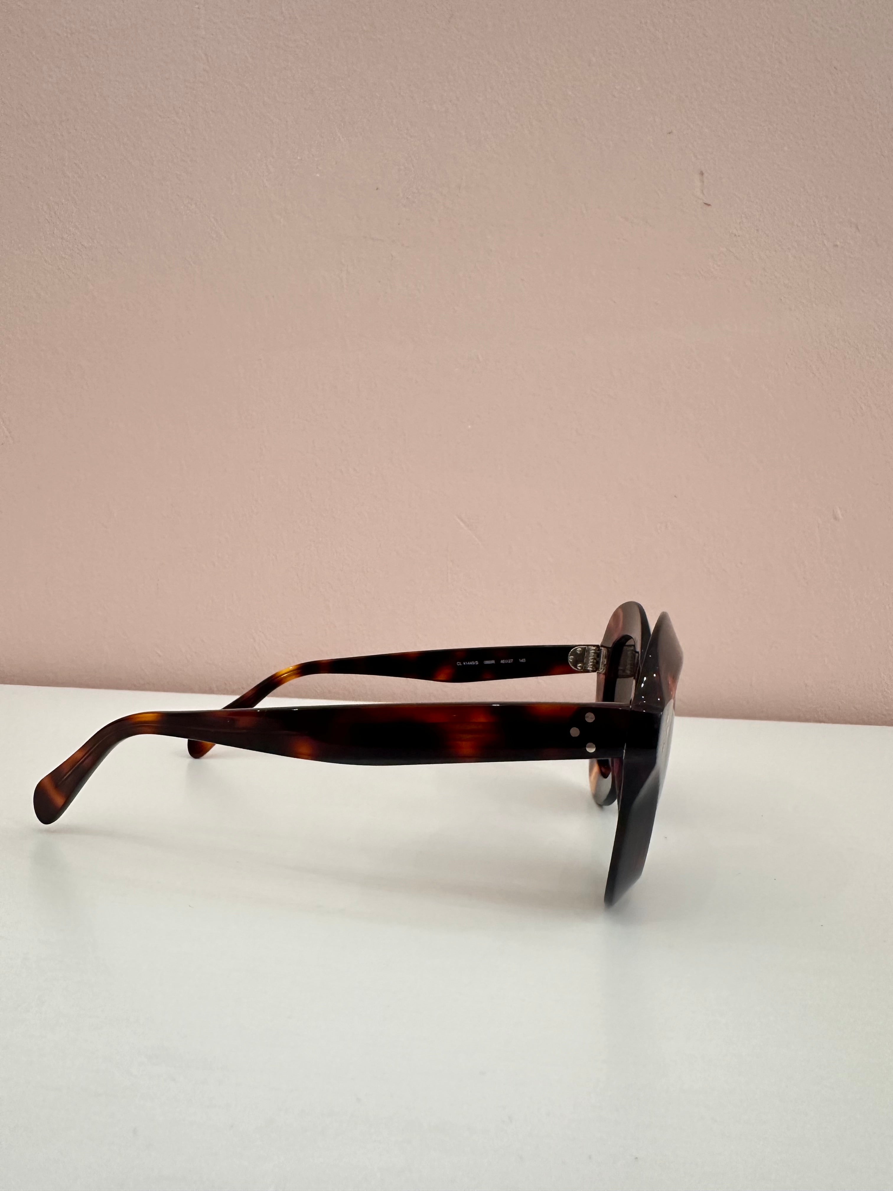 Occhiali da sole Celine oversize tartarugati